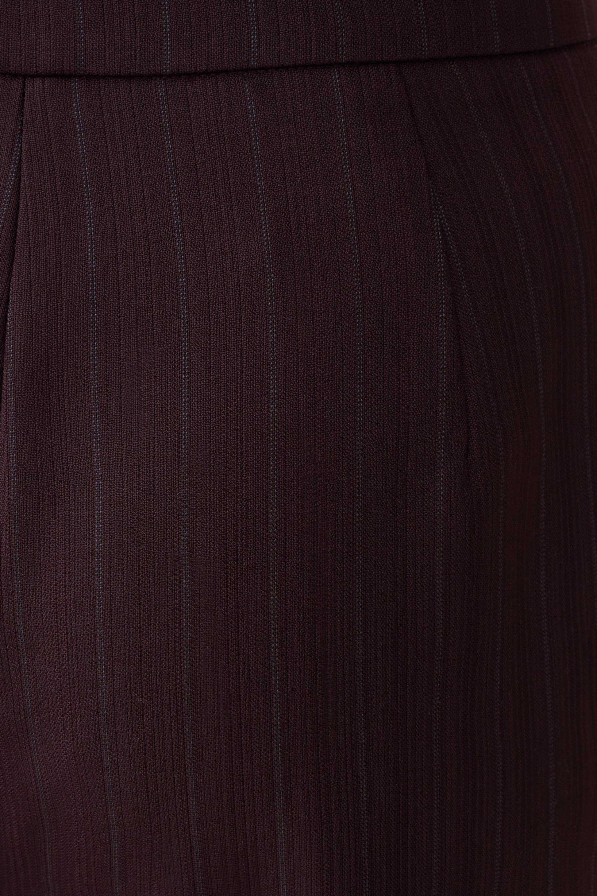 Agatha Straight Leg Suiting Pants - Plum Pinstripe #7