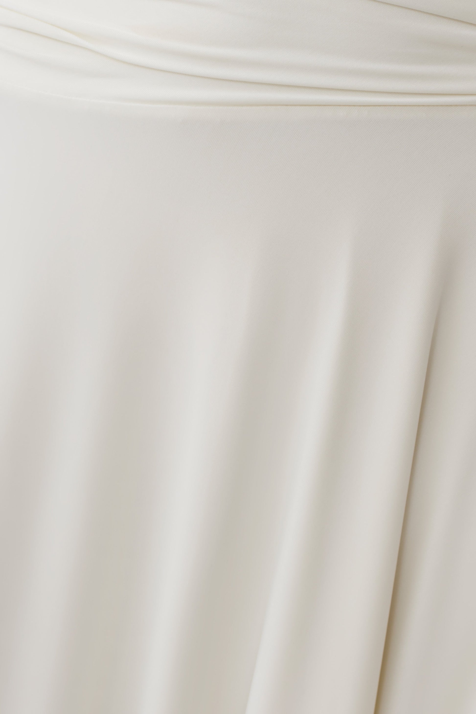 Luu Slinky Midi Skirt - Ivory #6