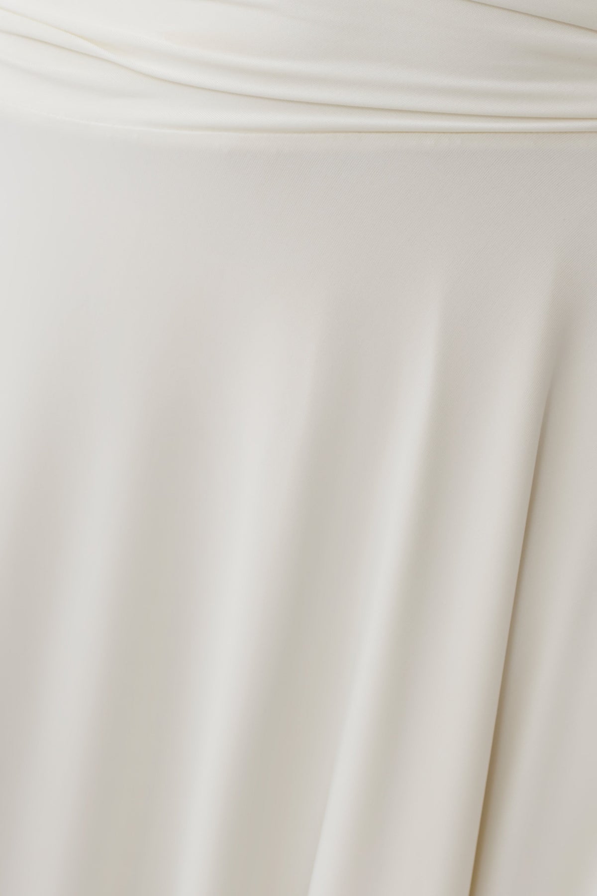 Luu Off Shoulder Slinky Top - Ivory #5