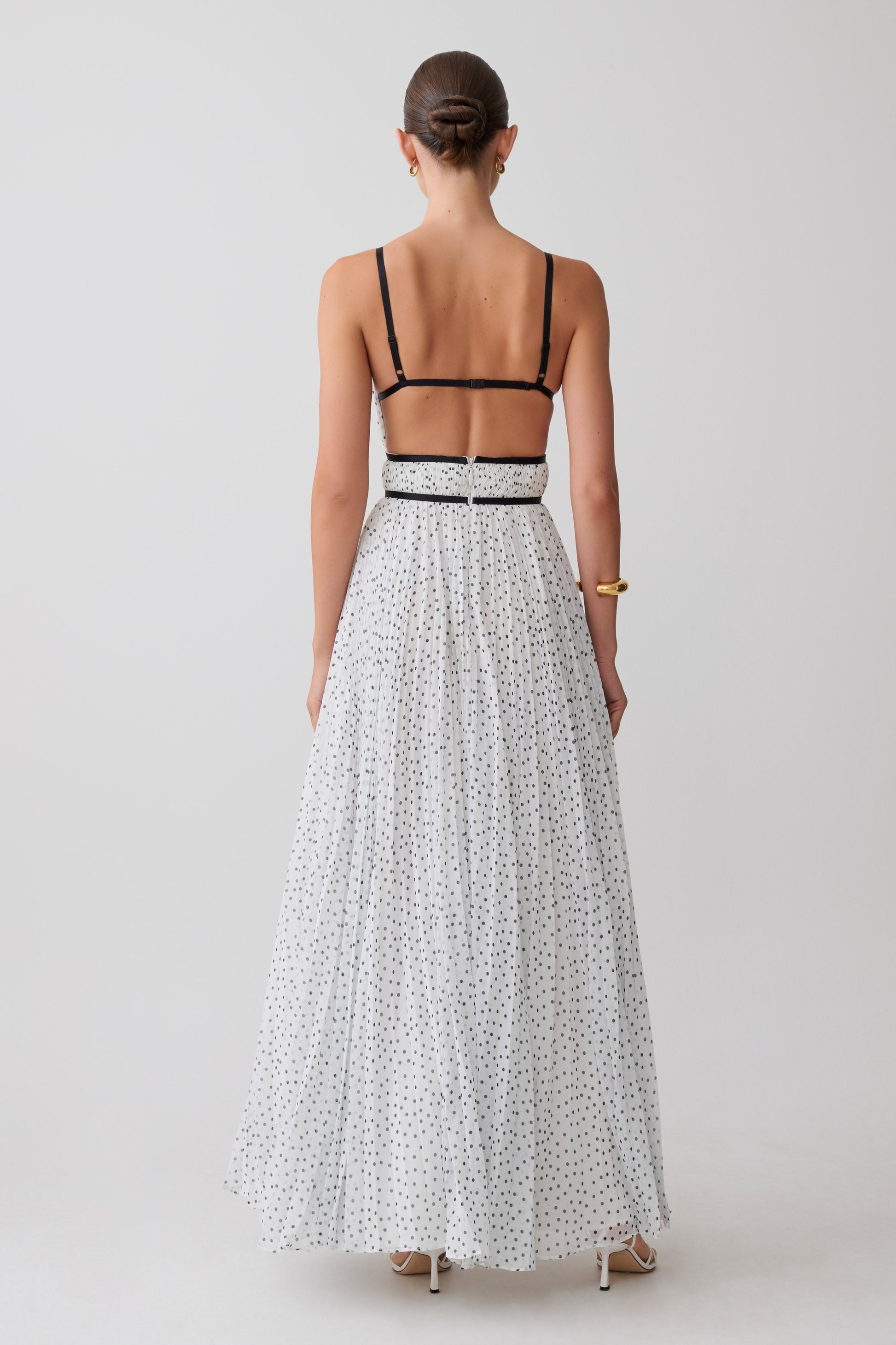 meshki brown polka dot dress Rent Meshki Brown Dress UK 8