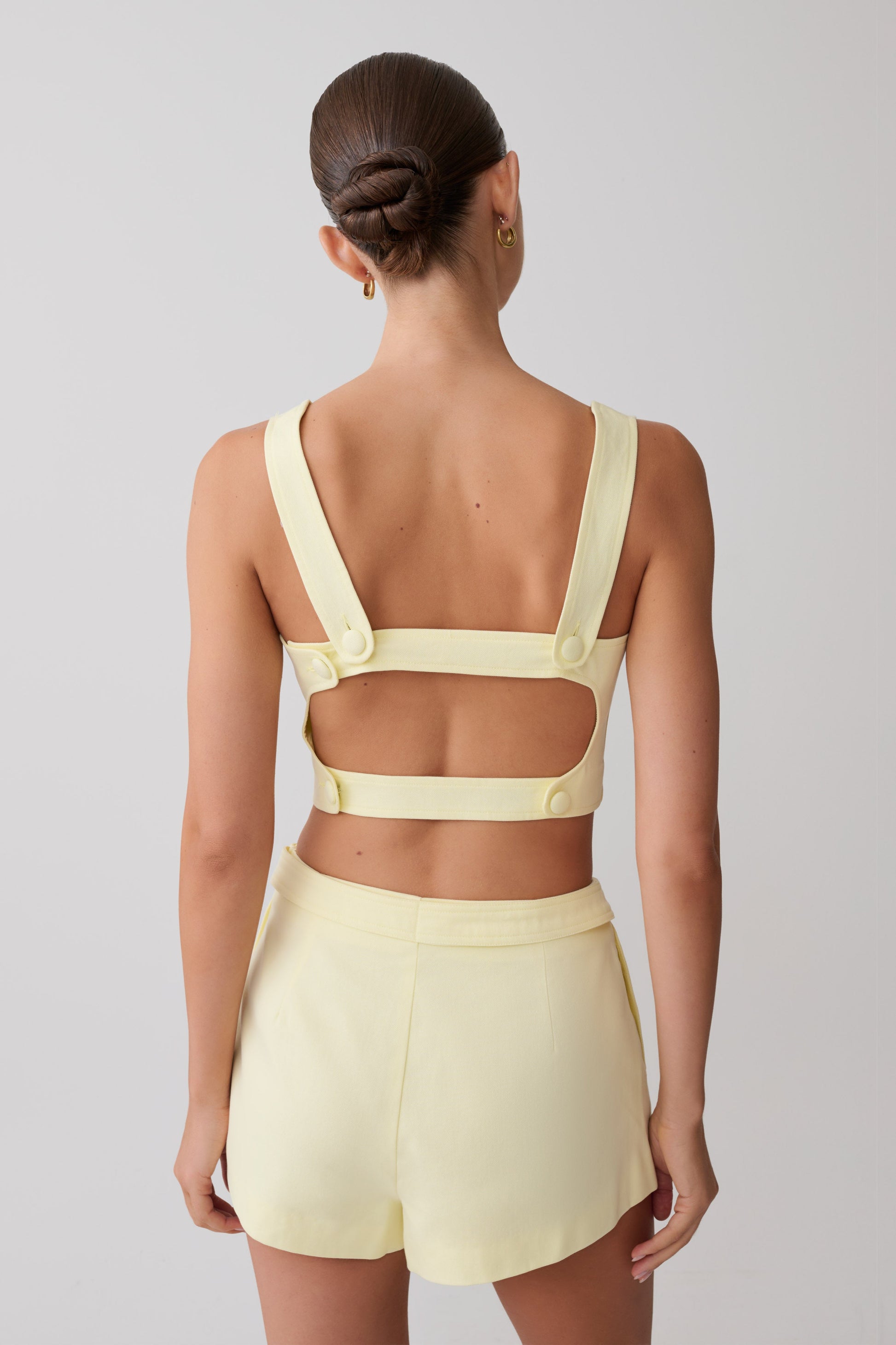 Josephine Cotton Shorts With Waistbands - Lemon #8