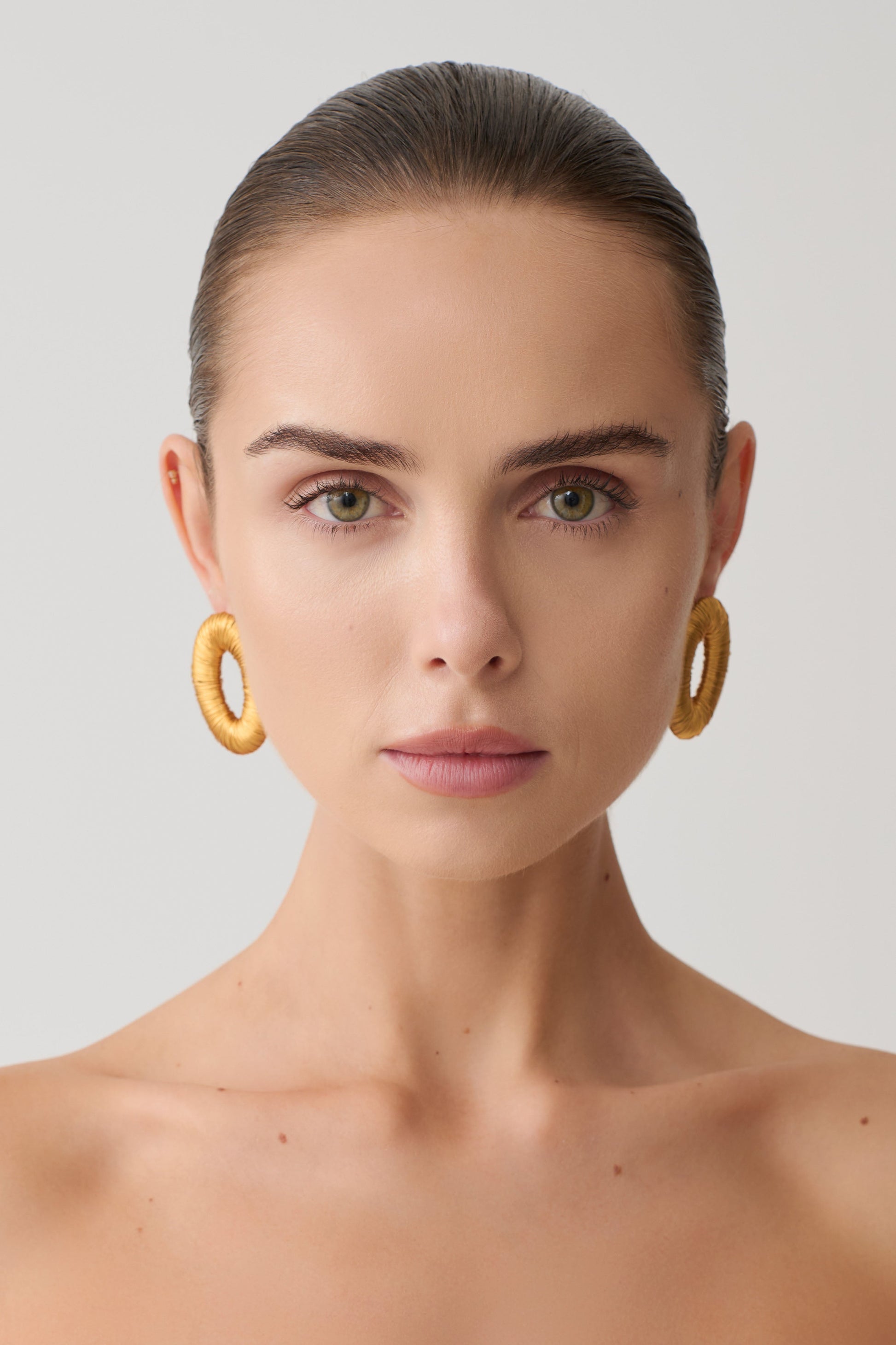 Yara Metal Wounded Stud Earring - Gold #2