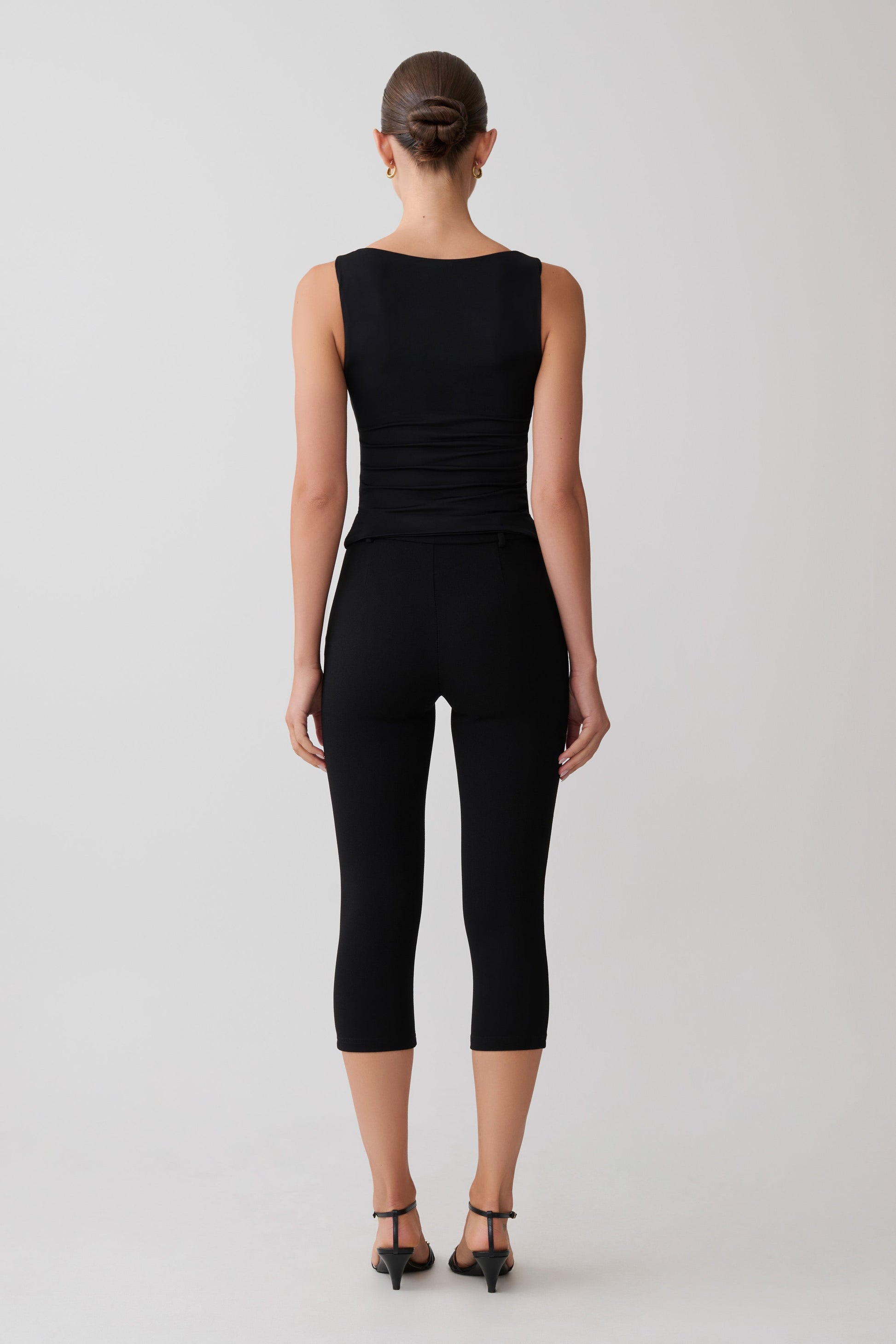 Millie Twist Sleeveless Top - Black #6