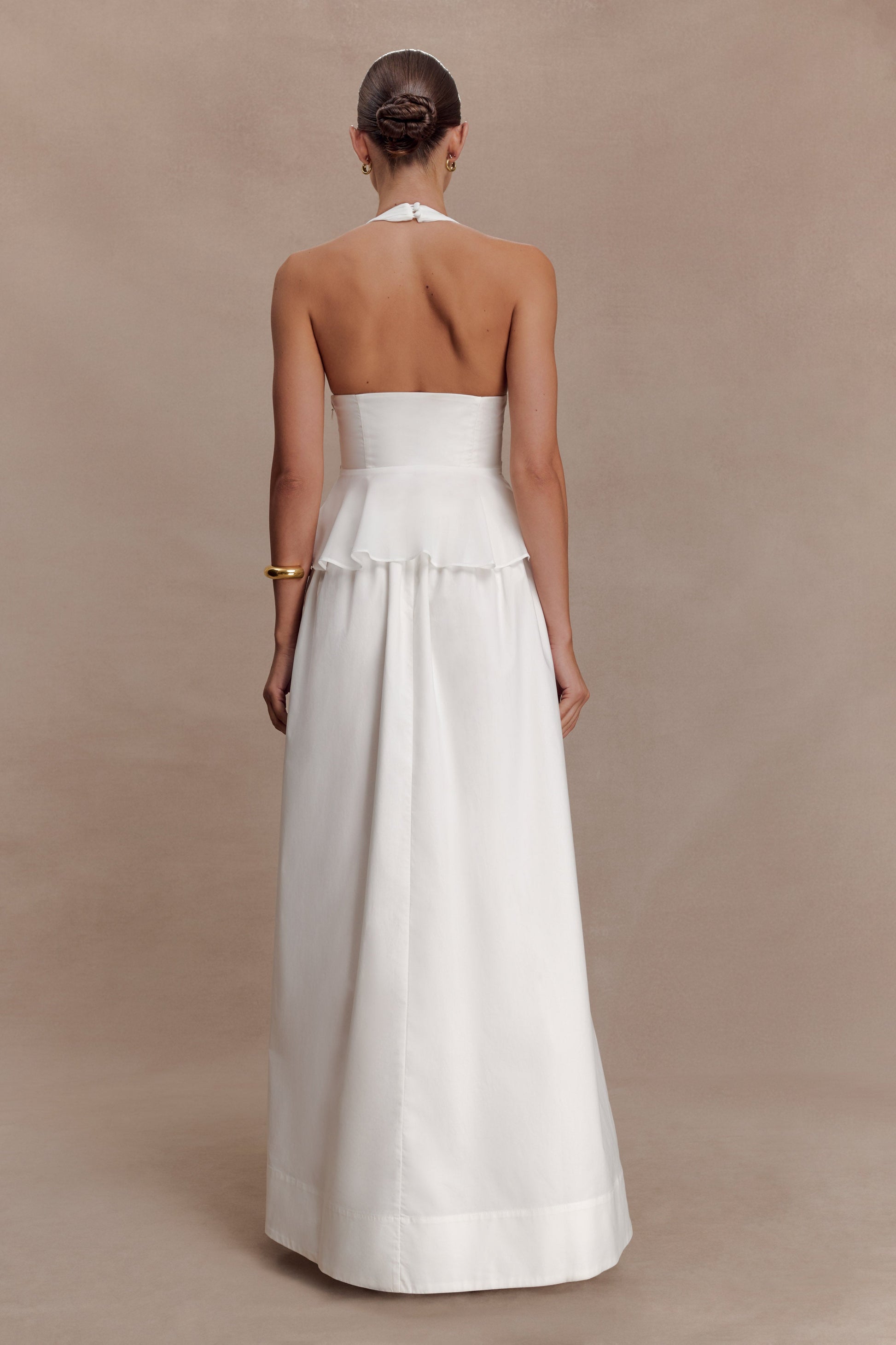 River Halter Neck Sleeveless Top - White | MESHKI US River Halter Neck Sleeveless Top - White | MESHKI US