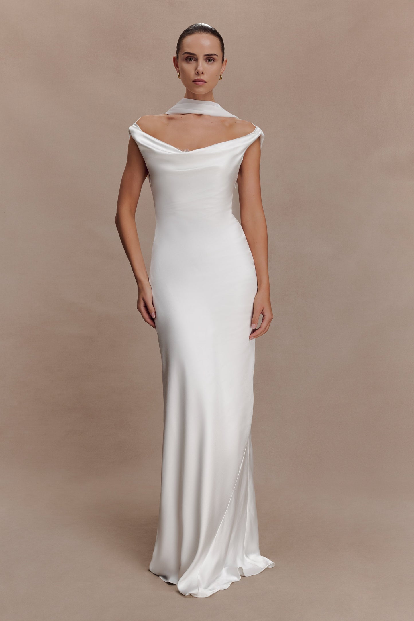 Marla Chiffon Scarf - Ivory