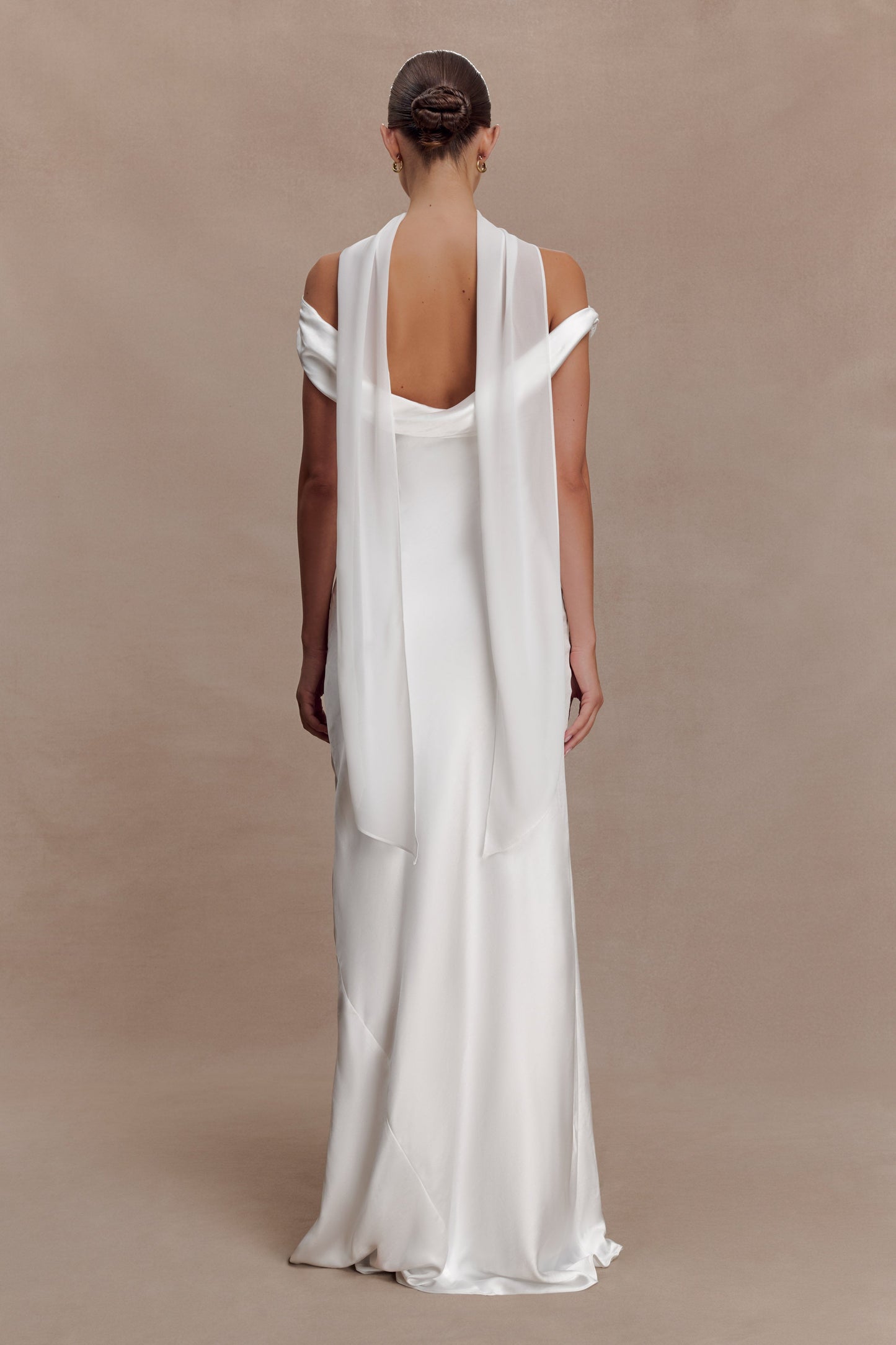 Marla Chiffon Scarf - Ivory