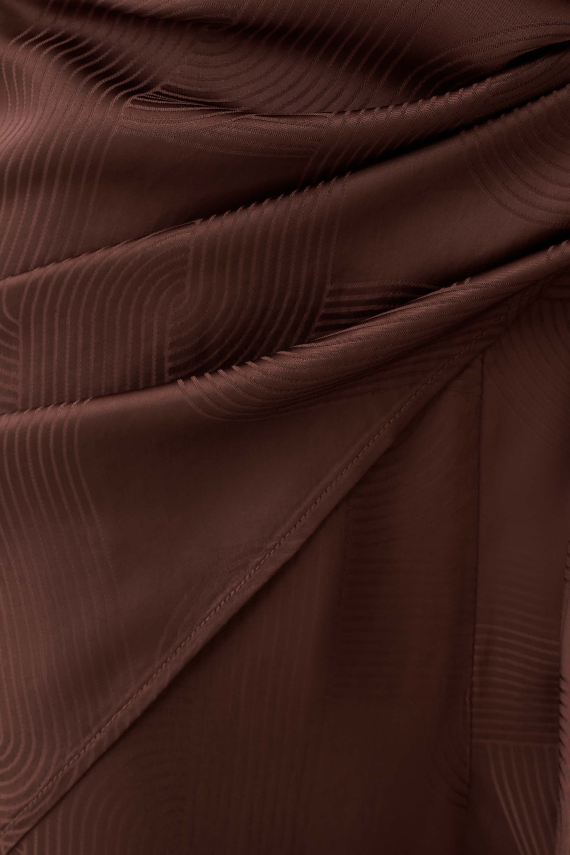 Gia Wrapped Tie Satin Pants - Chocolate #4