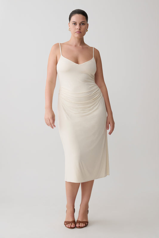 White Midi Dresses - Shop Online | MESHKI US White Midi Dresses - Shop Online | MESHKI US