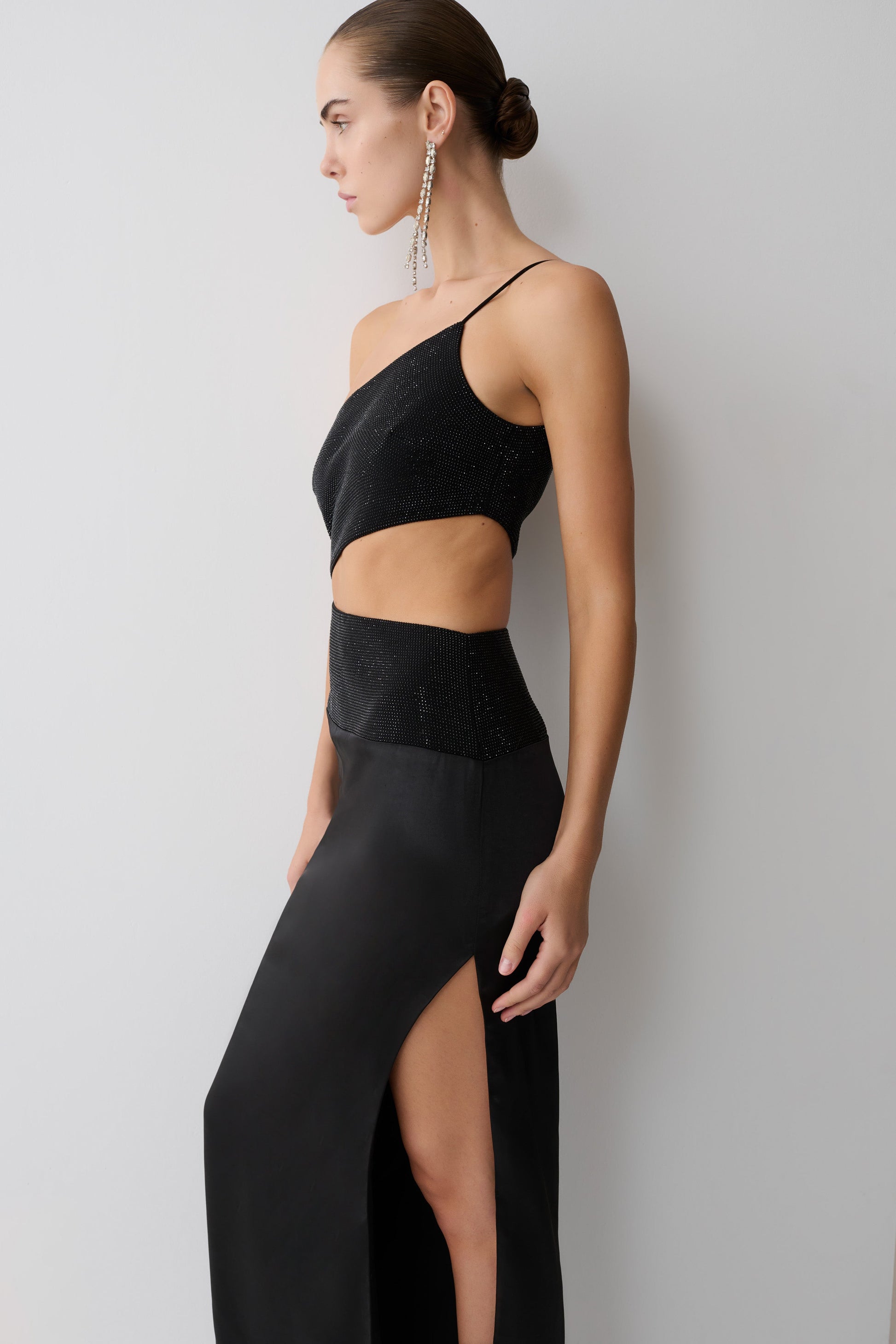 athena one shoulder draped maxi dress The Athena One Shoulder Dress Shop Klio