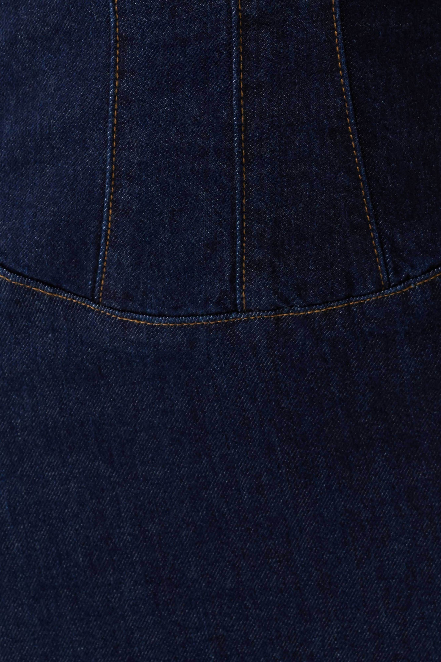 Amila Denim Cupped Maxi Dress - Indigo Blue