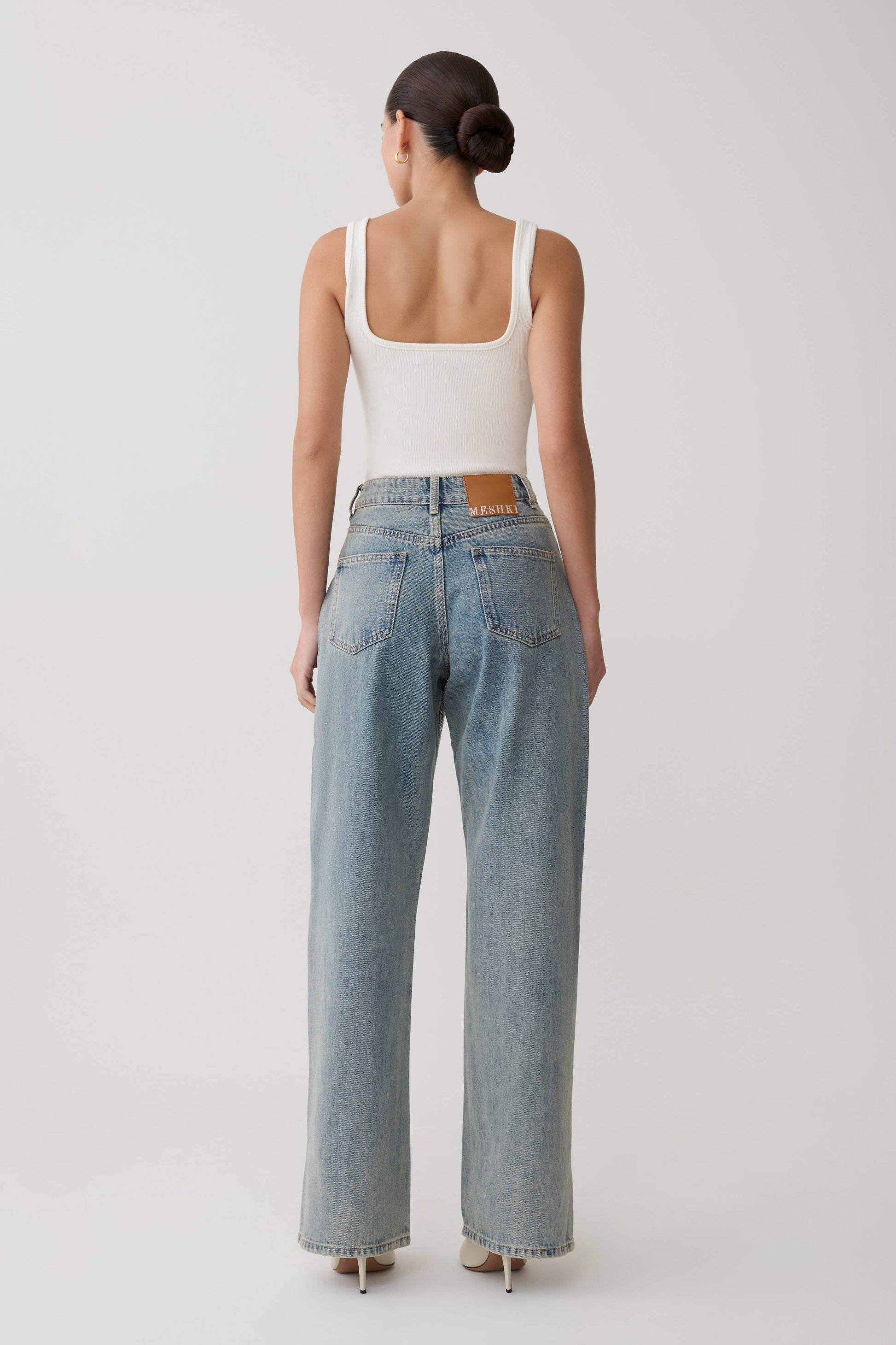 Tyla Diamante Denim Jeans - Blue/Green #7