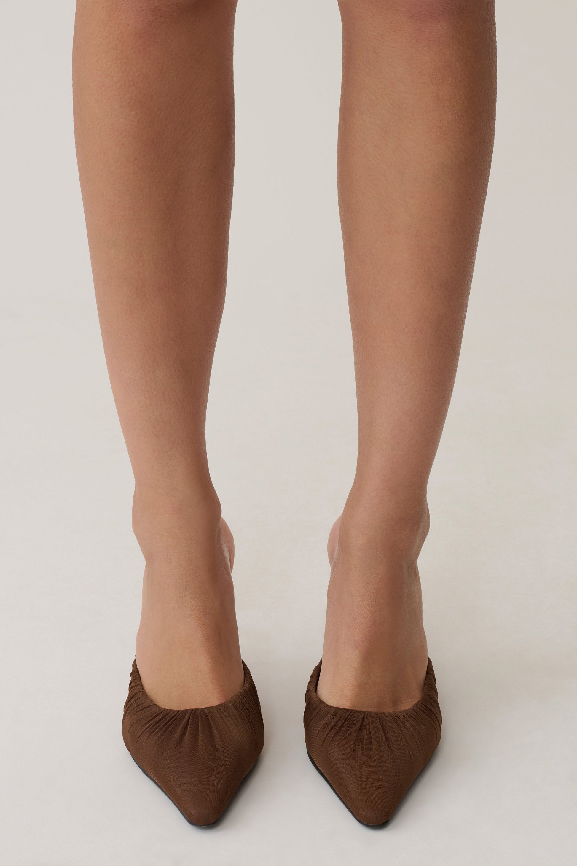 Bao Mesh Pointed Heel - Chocolate #2