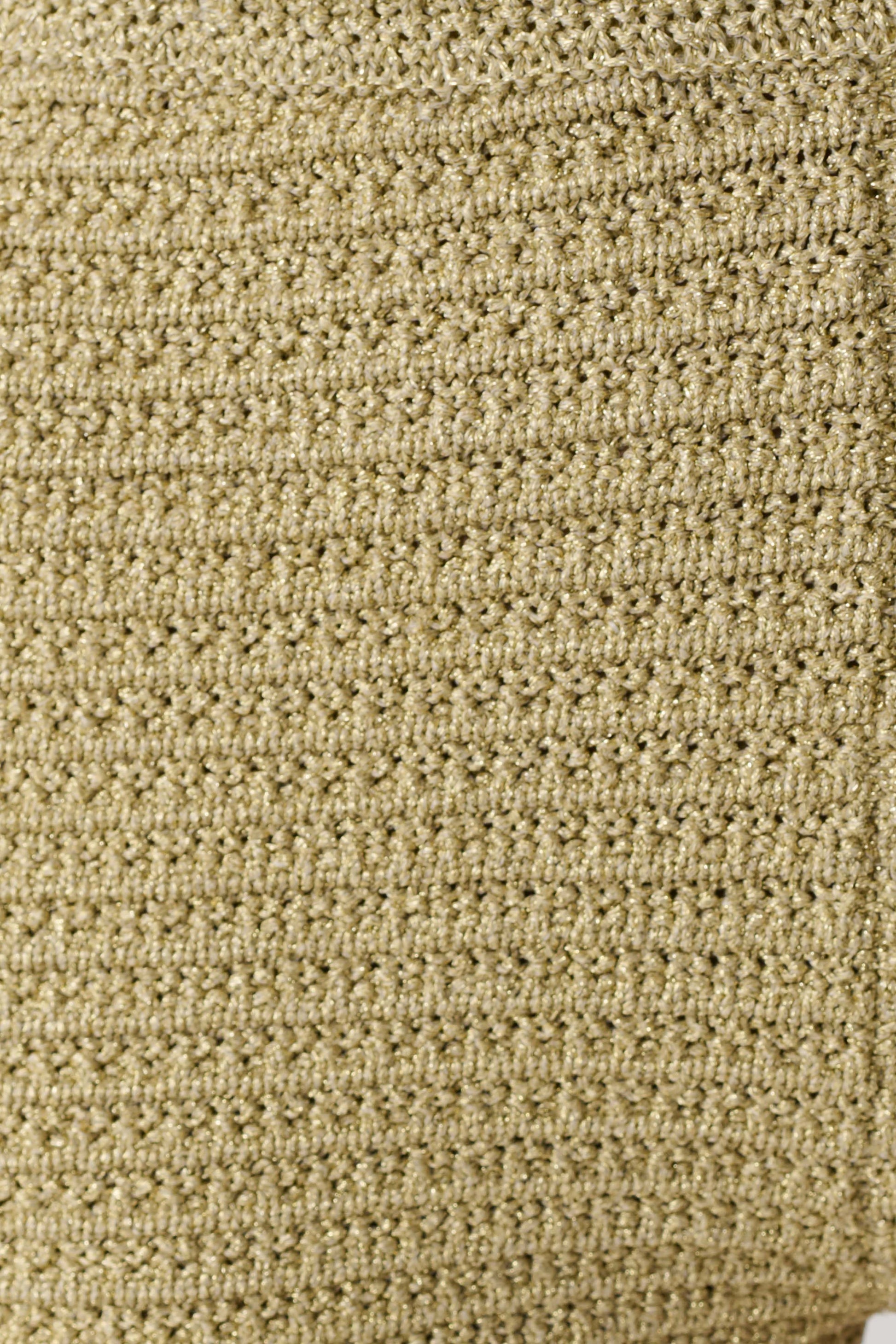 Renee Lurex Crochet Maxi Dress - Gold #11