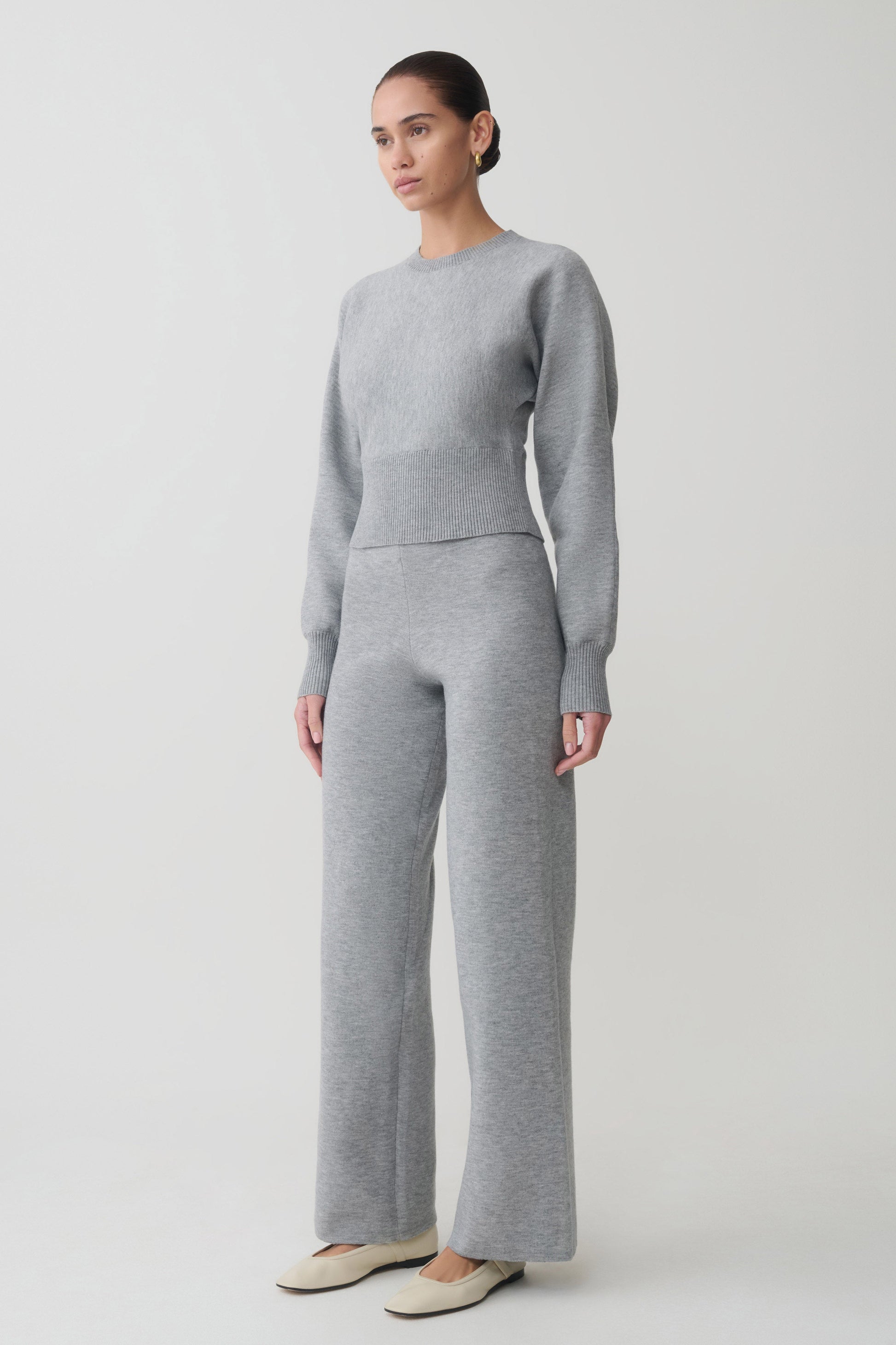 Ciaralee Cinched Waist Jumper - Grey Marle #6