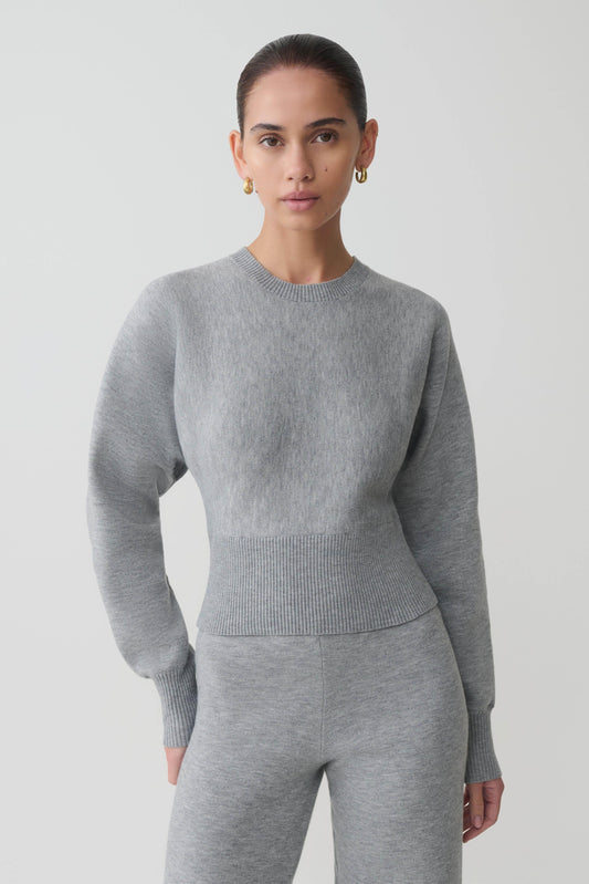 Ciaralee Cinched Waist Jumper - Grey Marle