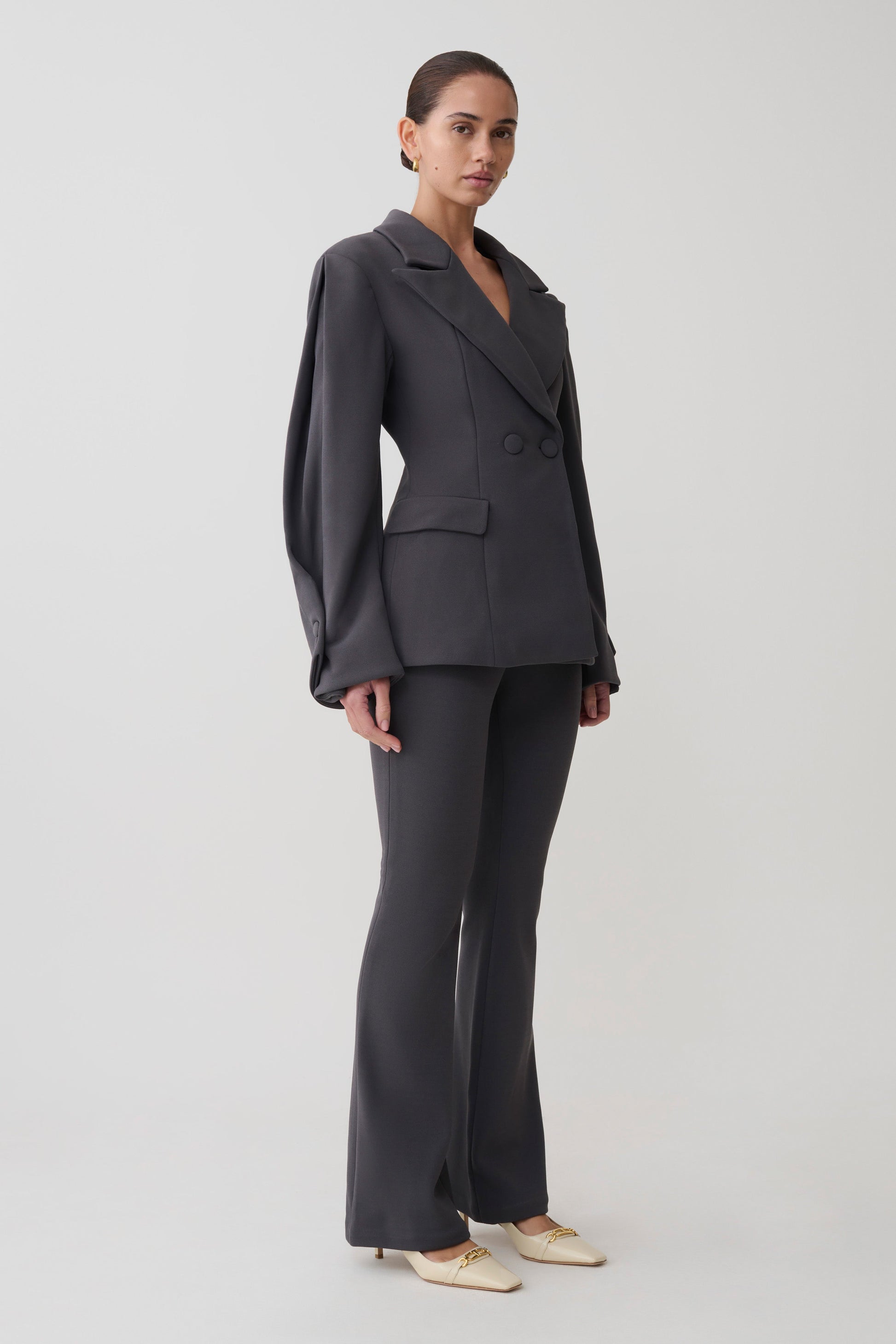 Marion Fit And Flare Pant / Charcoal Shadow | MESHKI