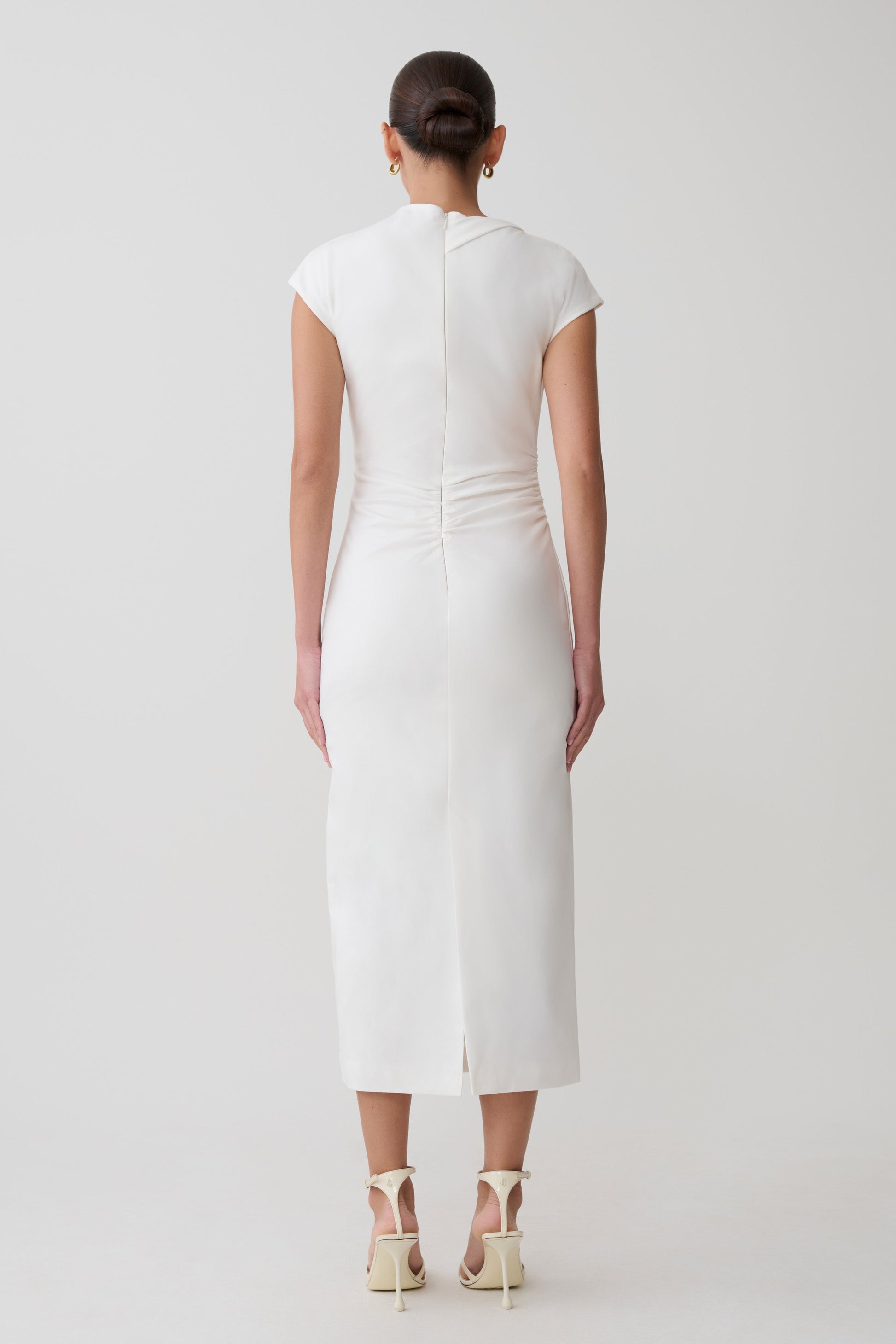 white christmas dresses Lorena Cotton Midi Dress / White | Meshki