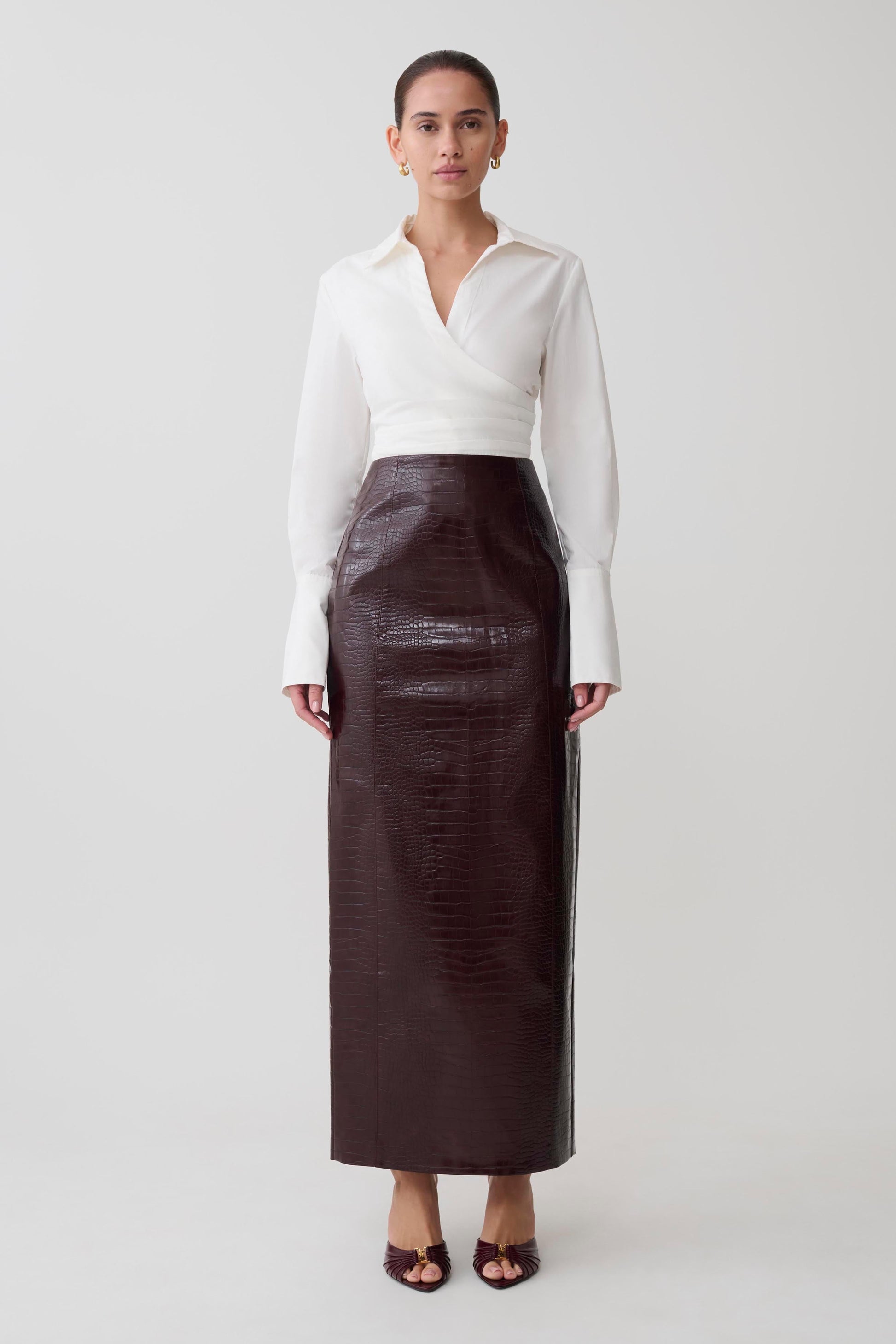 Eugenia Wrap Cotton Shirt - White #4