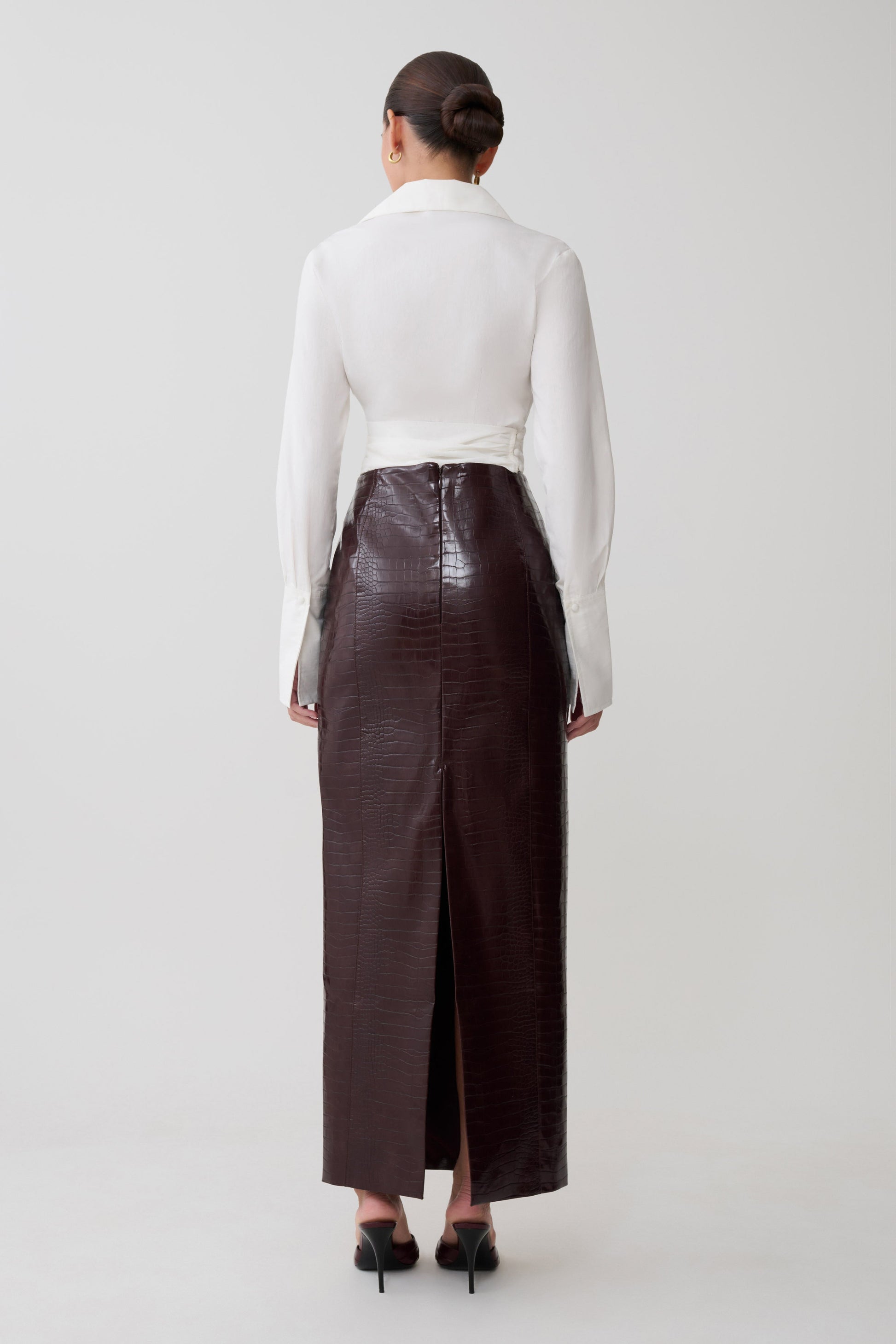 Eugenia Wrap Cotton Shirt - White #6