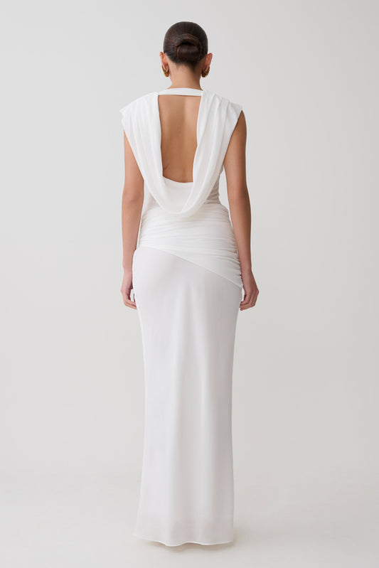 meshki beaded wedding dress Bridal Eva Hand Beaded Pearl &