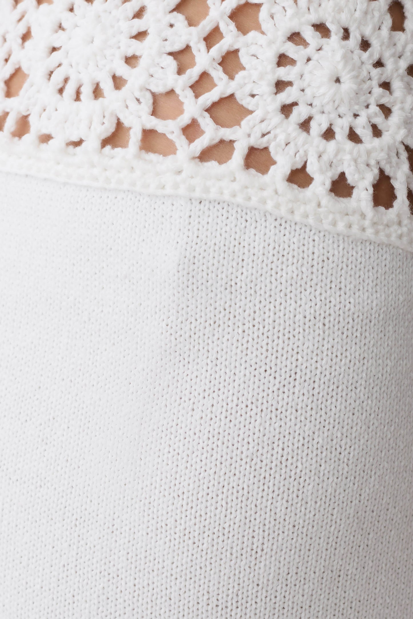 Miley Crochet Waistband Straight Leg Pant - Ivory