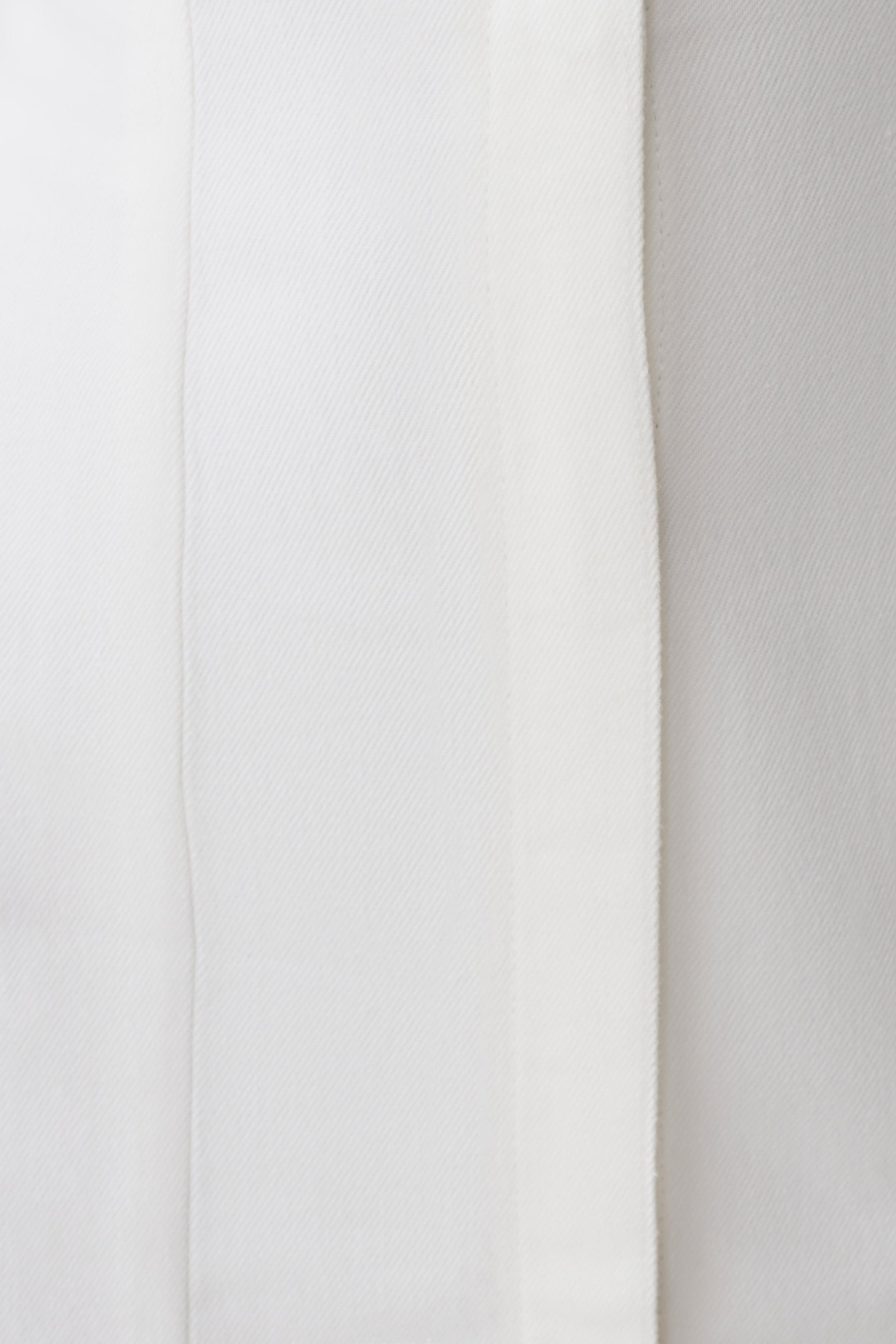 Sheriden Collared Mini Denim Dress - White #7