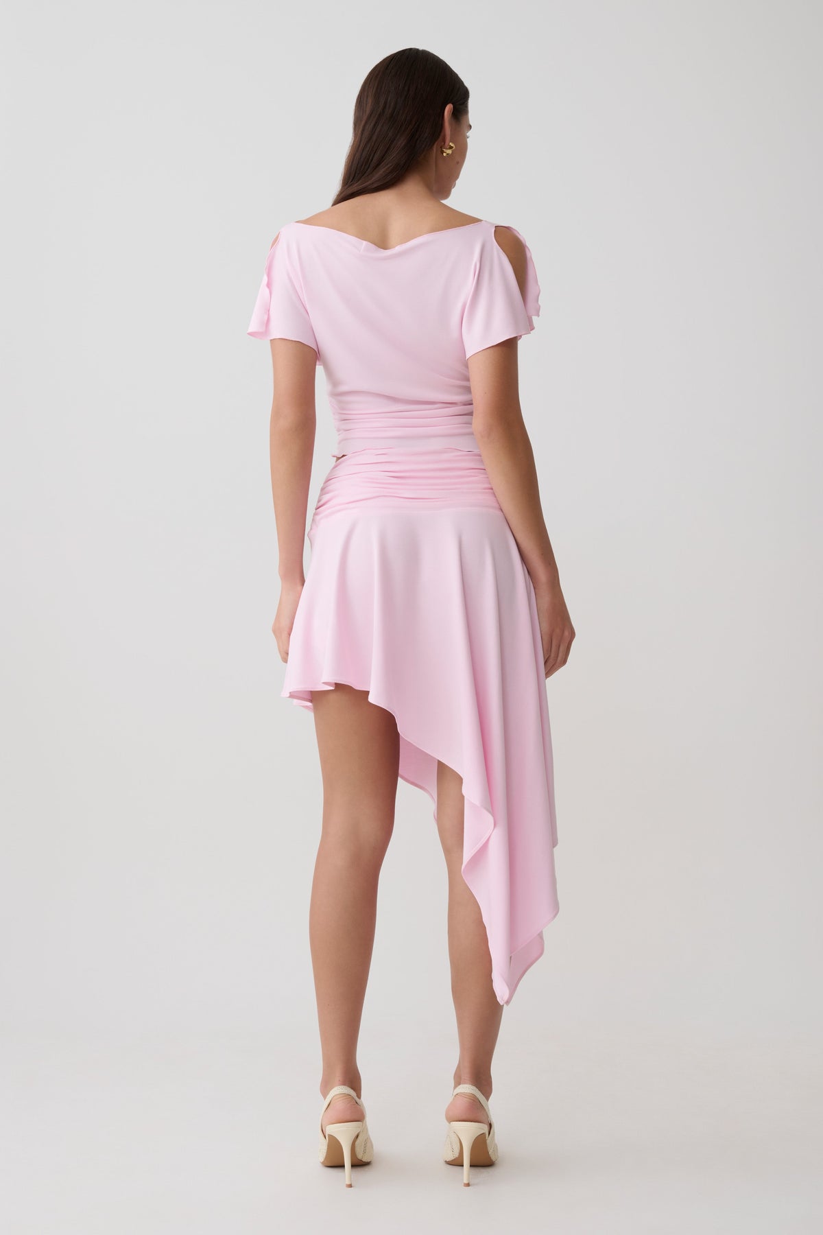 Talise Modal Flounce Short Sleeve Top - Ballet Pink #5