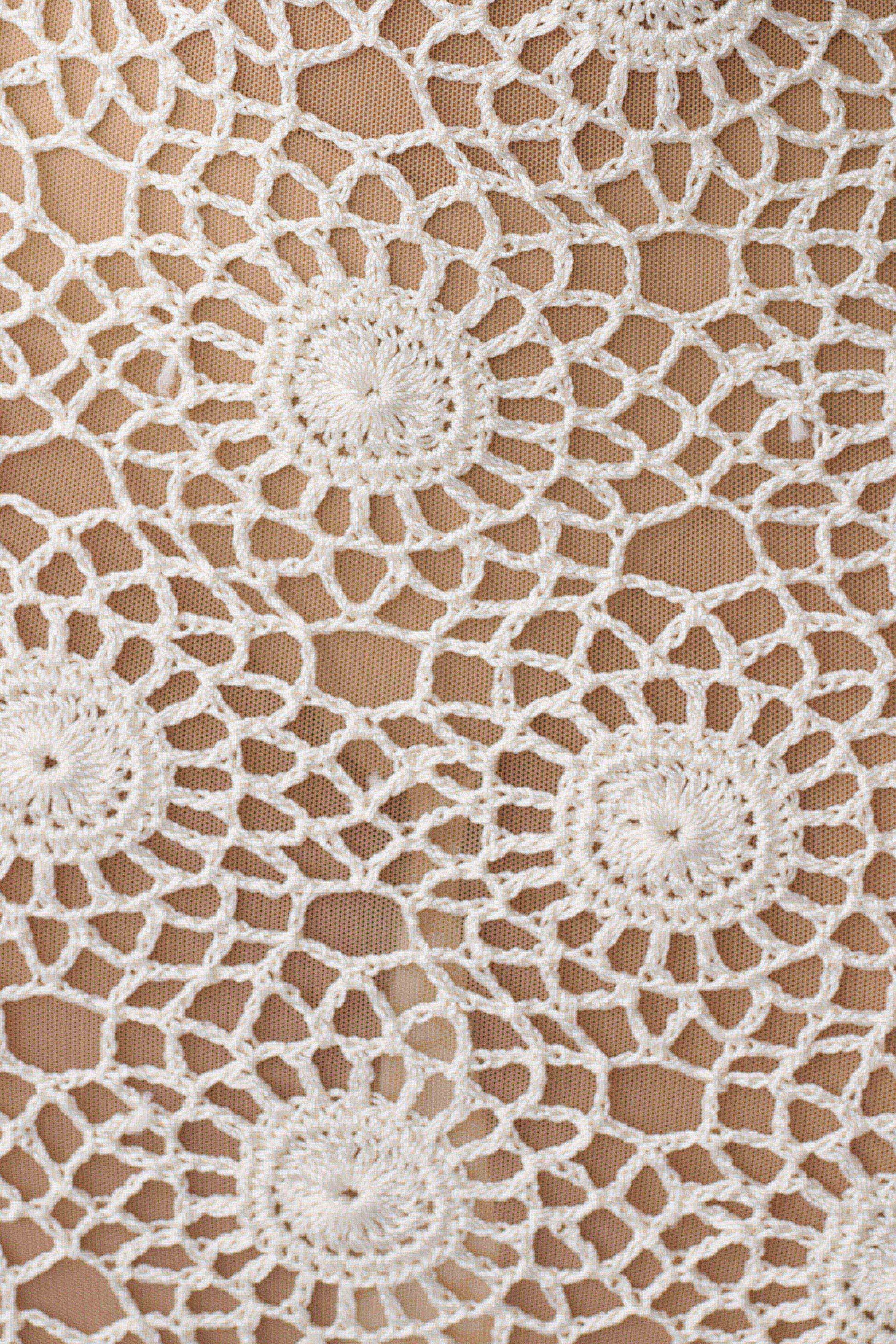 Sam Halter Hand Crochet Maxi Dress - Ivory #6