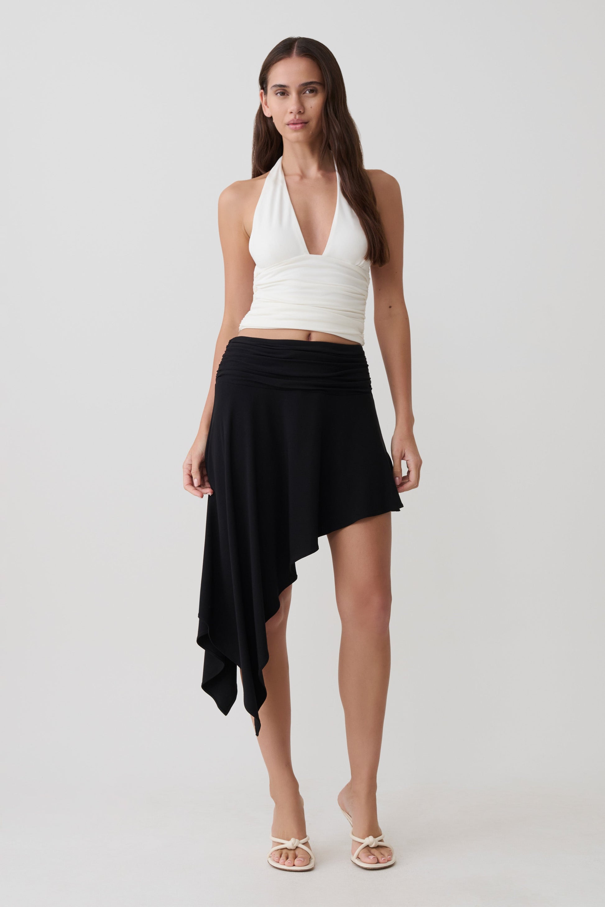 Talise Modal Hankie Midi Skirt - Black #5