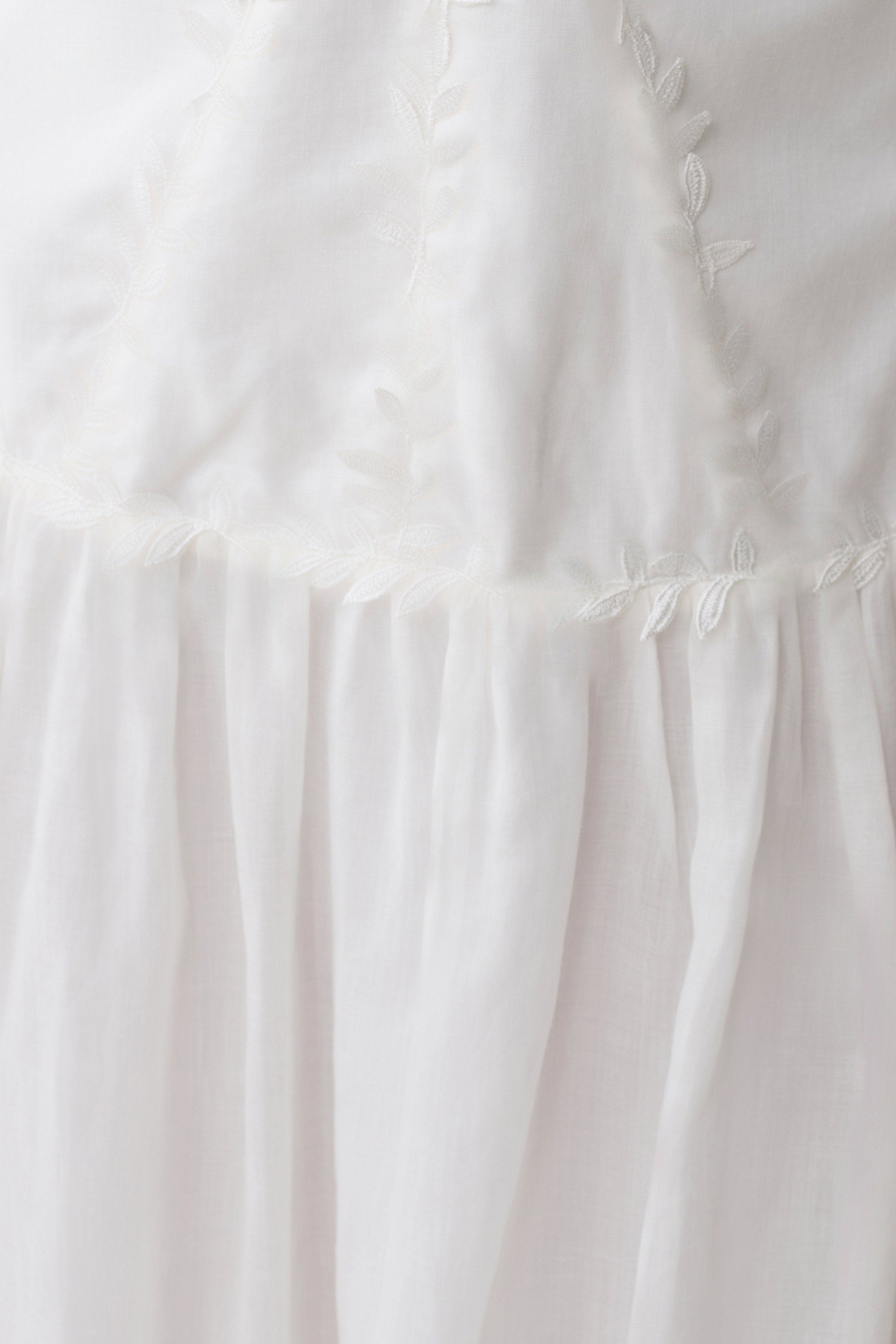Fiona Linen Halter Maxi Dress - White #6