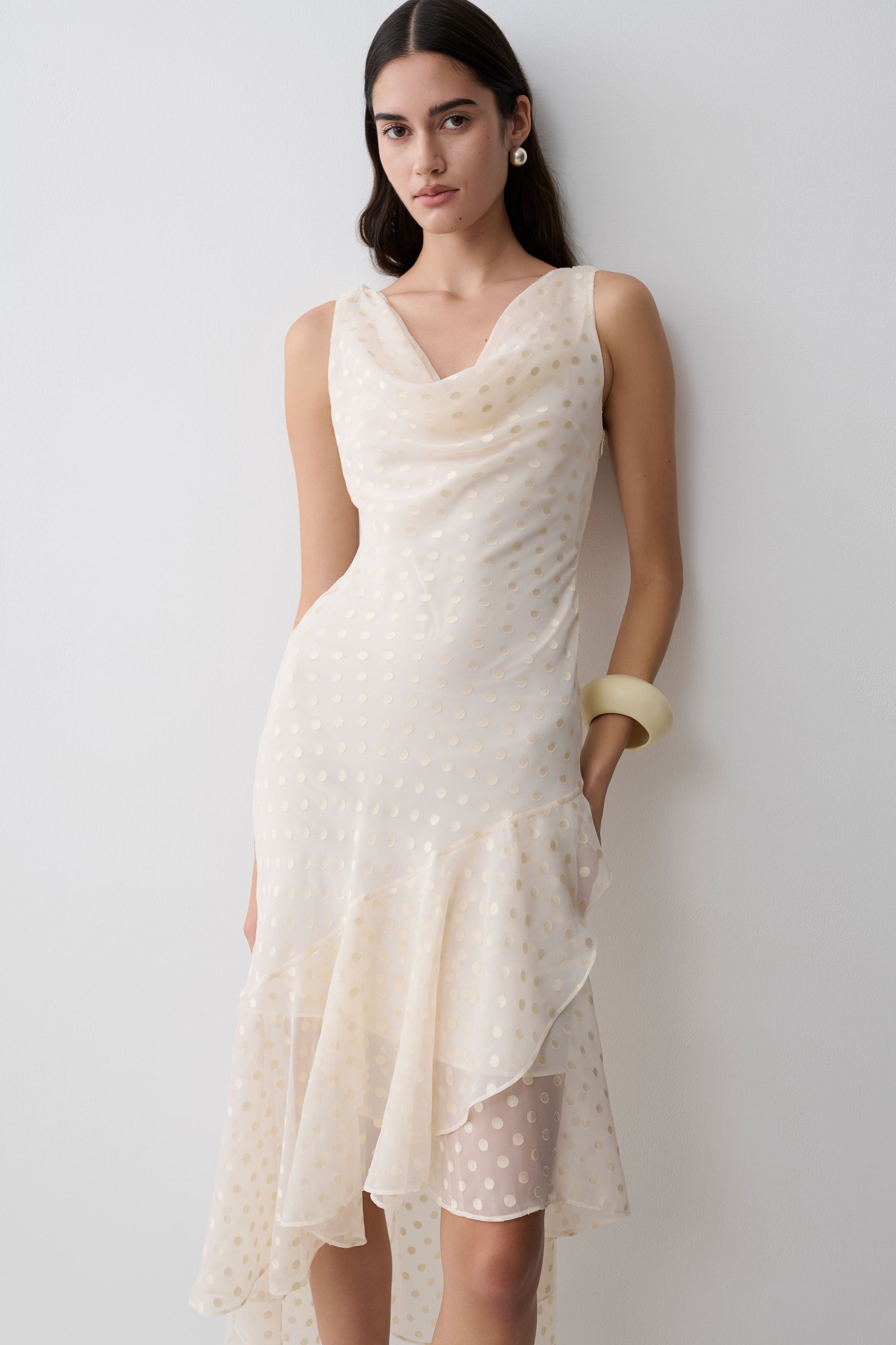 lilah one shoulder embellished dress white Lilah One-Shoulder Embellished Rosette Dress White