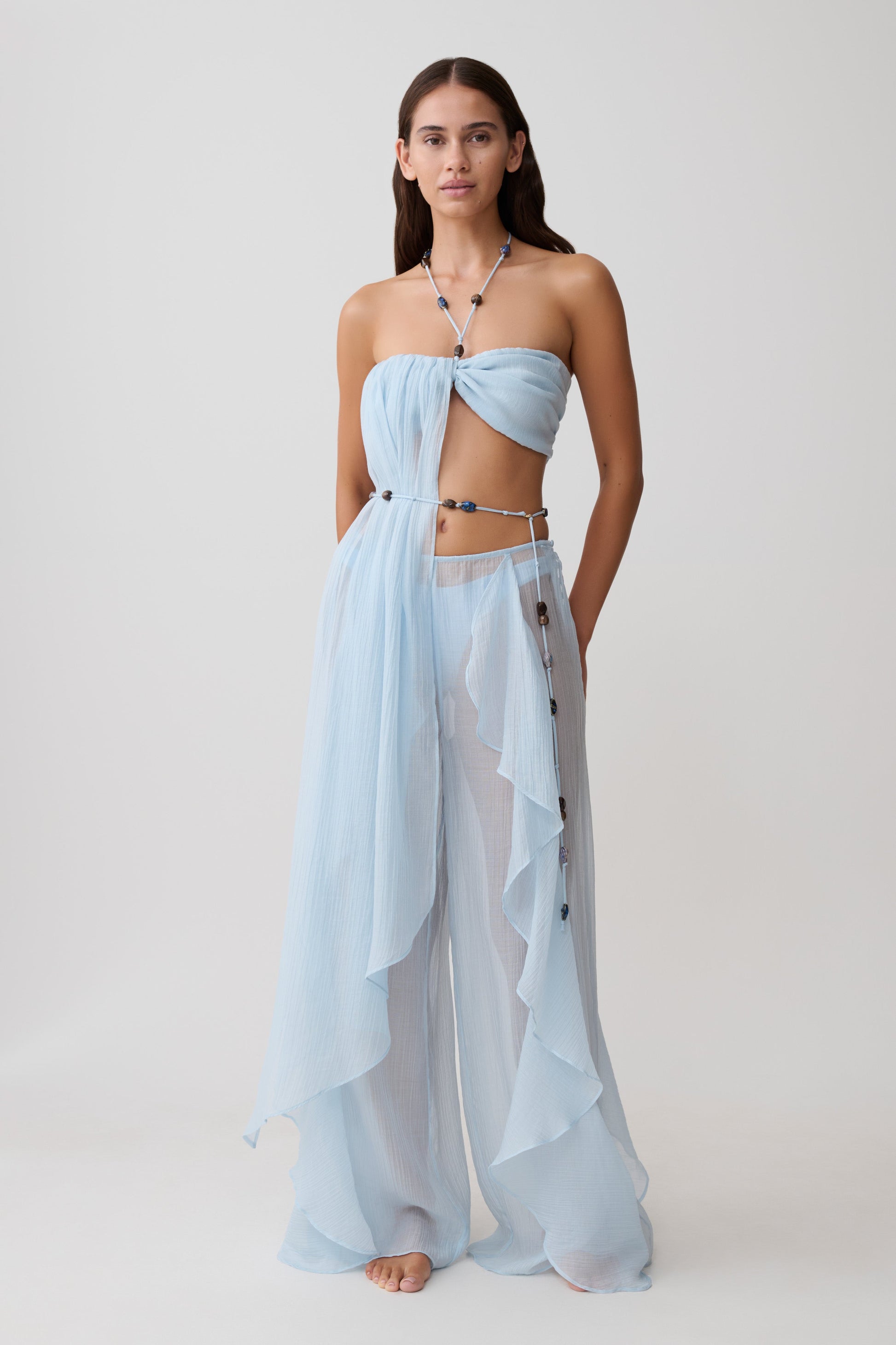 kai dress blue Kai Maxi Dress in Pale Blue