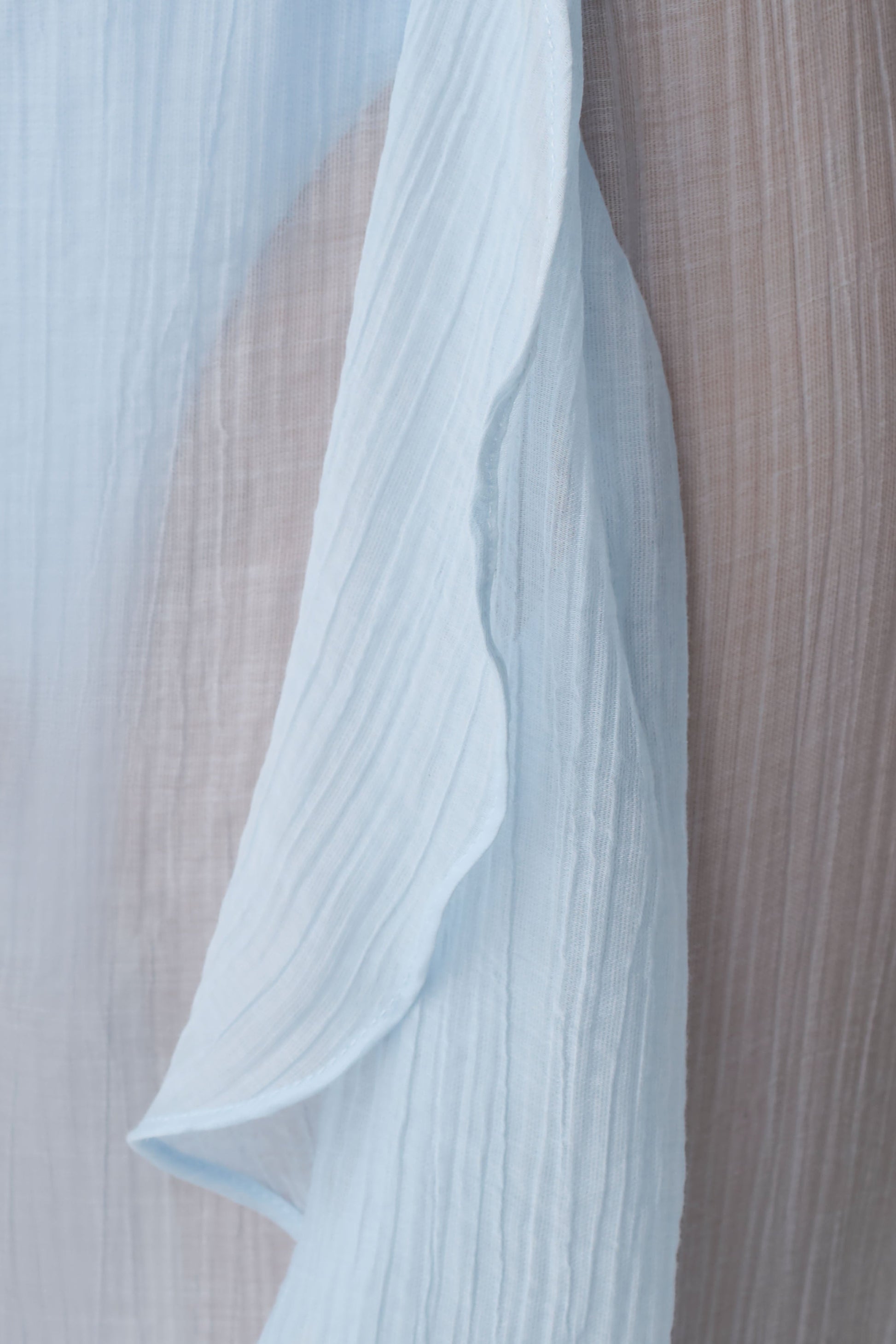 Kai Sheer Draped Ruffle Pant - Pale Blue #10