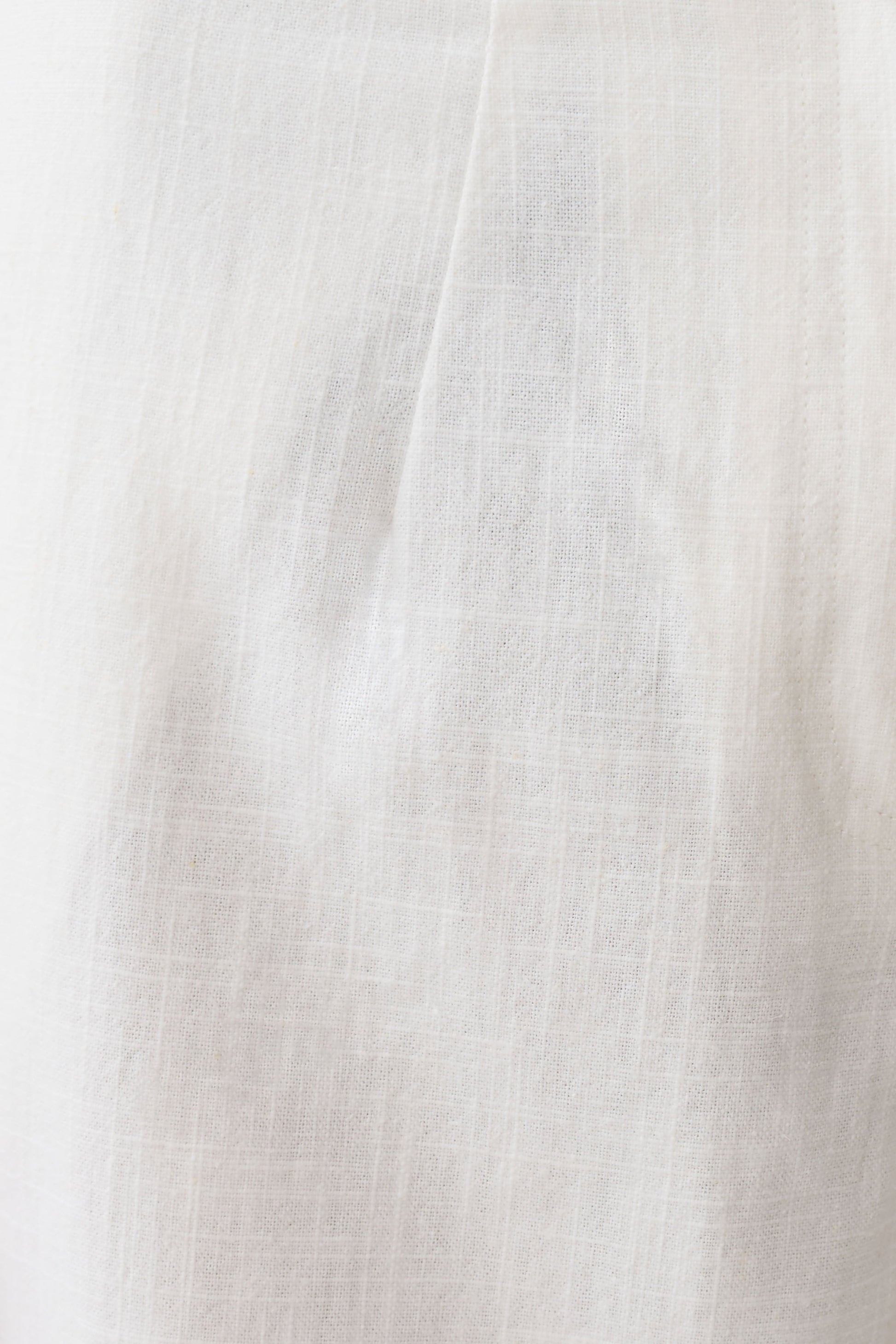 Brielle Straight Leg Linen Pant - White #9