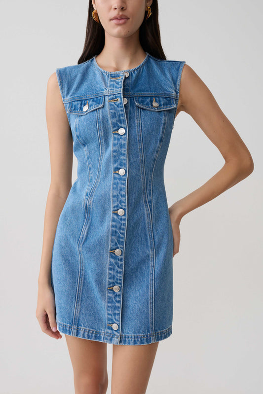 Denim Dresses | MESHKI US Denim Dresses | MESHKI US