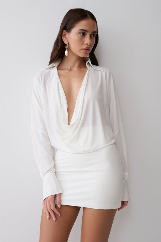 white dress for women party wear EYWOL Elegant Dress: Maxi Dresses 2025 - Formal Dresses for Women youll be glowing on the dance Kelly Long Sleeve Sequin Mini