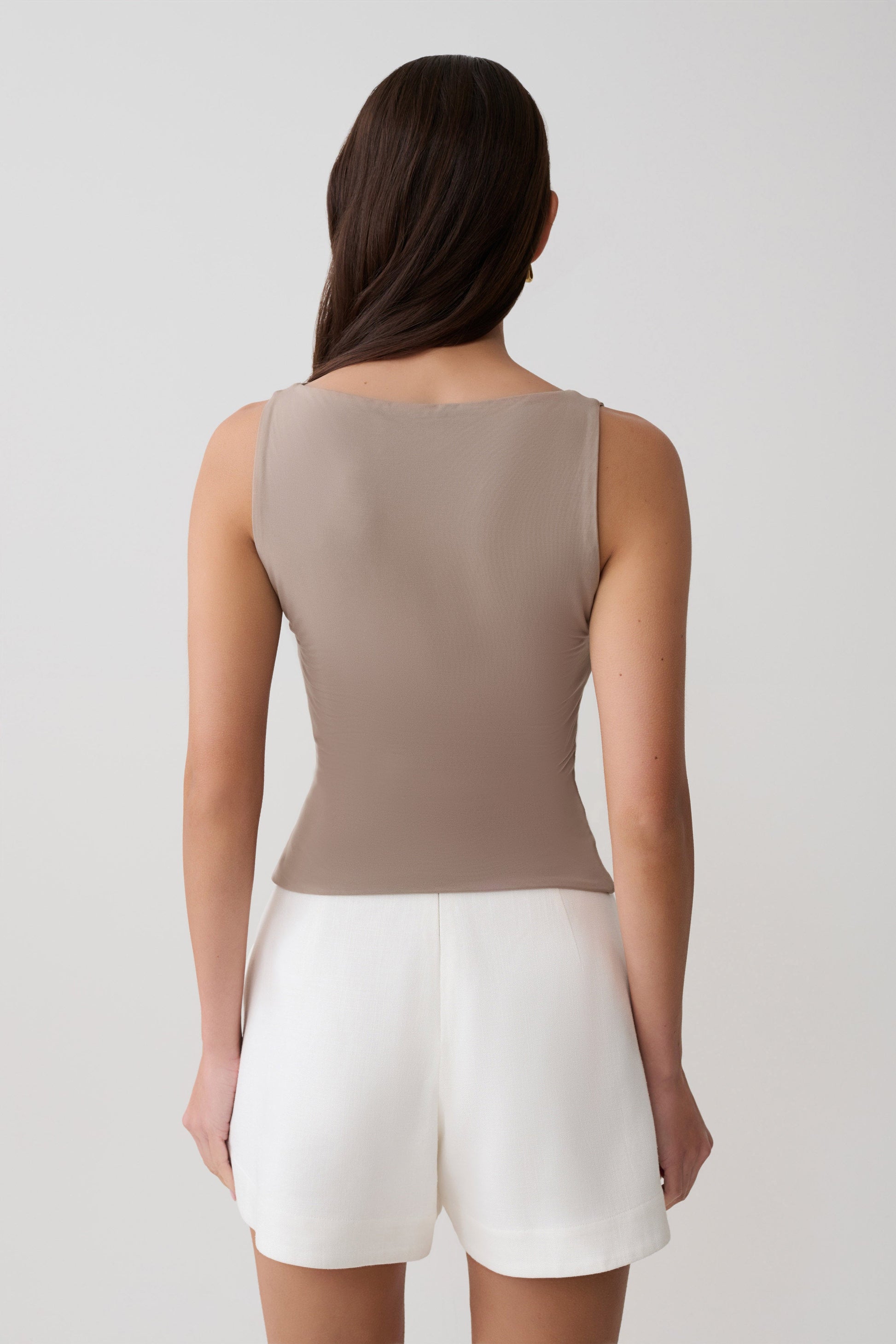 Nicolette Sleeveless Tank Top - Neutral #2