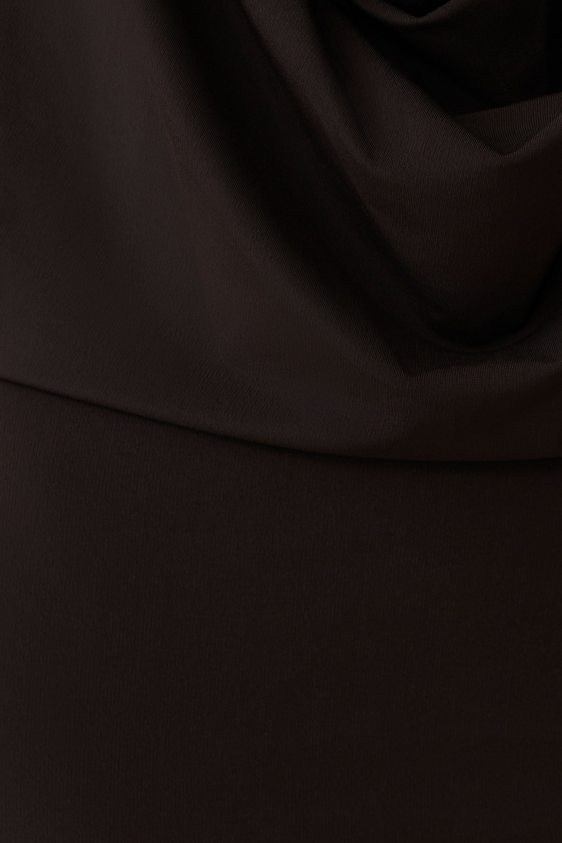Soleia Cowl Drape Shirt Dress - Bitter Chocolate #6