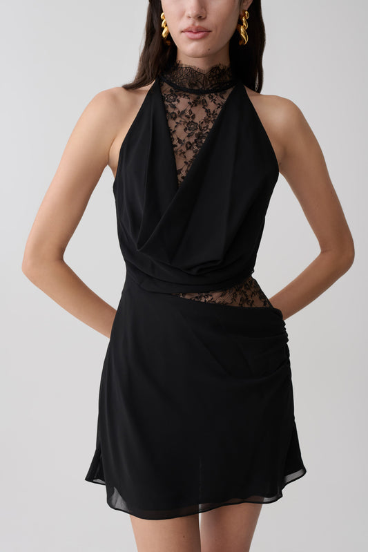 black dress shopping sites Dylan & Davids Long Lace Short Sleeve Evening Dress, Formal Black Gown for Galas, Women's, Size: Small