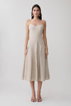 Taylor Midi Dress - Natural