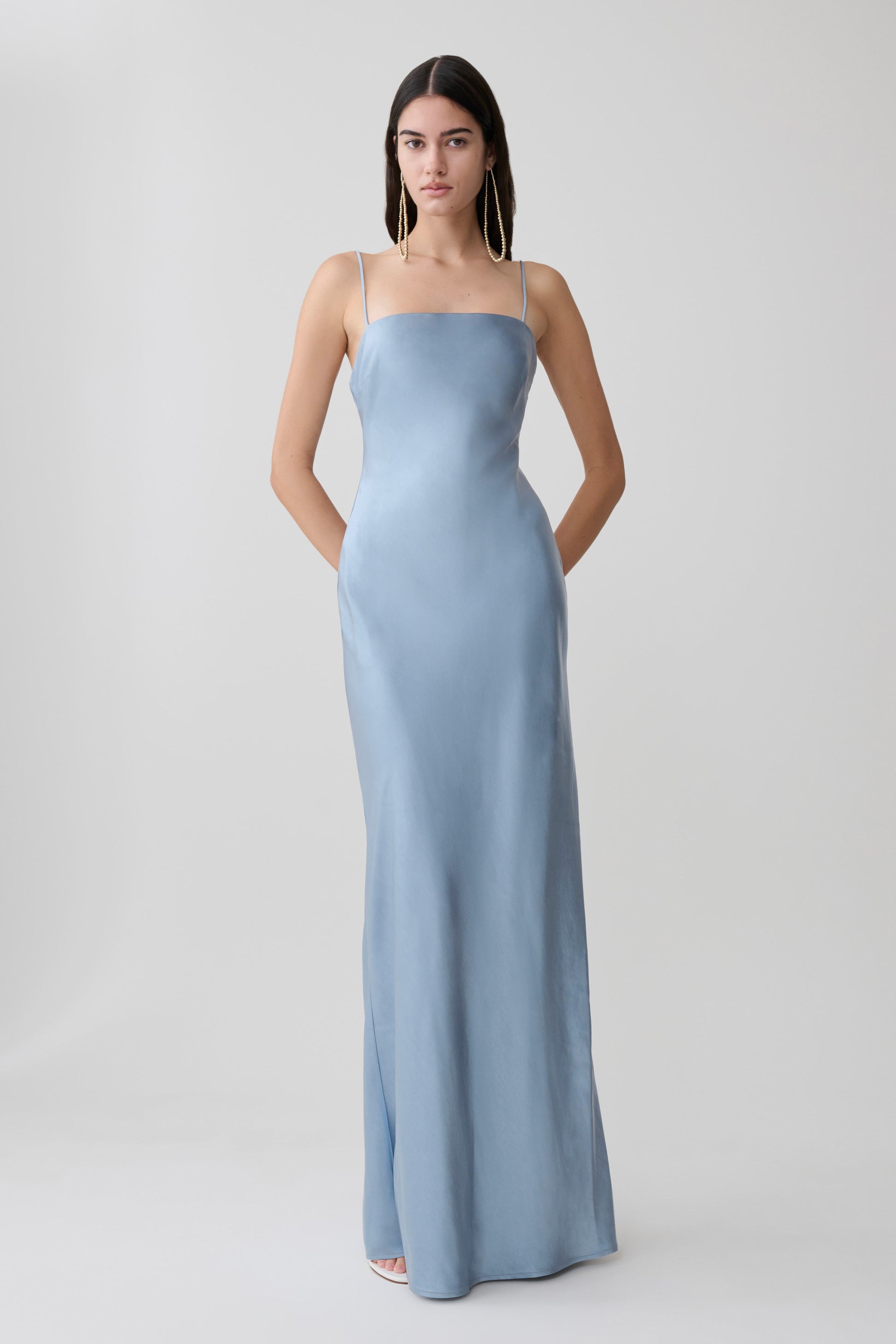 Martinne Chiffon Overlay Maxi Dress - Arctic Blue #6