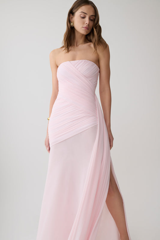 dress pink long Beaded Corset Formal Fitted Prom Gown LaDivine CD736 Pair with nude heels and a statement clutch to complete the look with effortless glamour A Line V Neck Pink