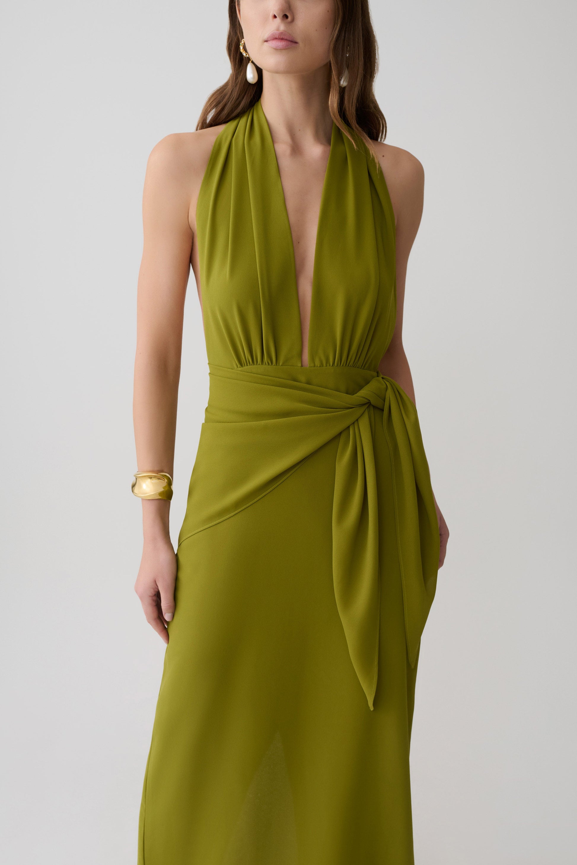 green satin halter neck dress Buy Emerald Green Textured Satin Halter Sleeveless Midi Dress from Next USA