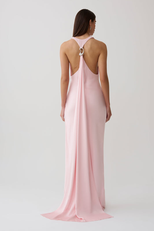 dark pink dress Hot Satin Prom Long Off Shoulder Lisposa Premium stretch crepe Pink Dresses for Women |