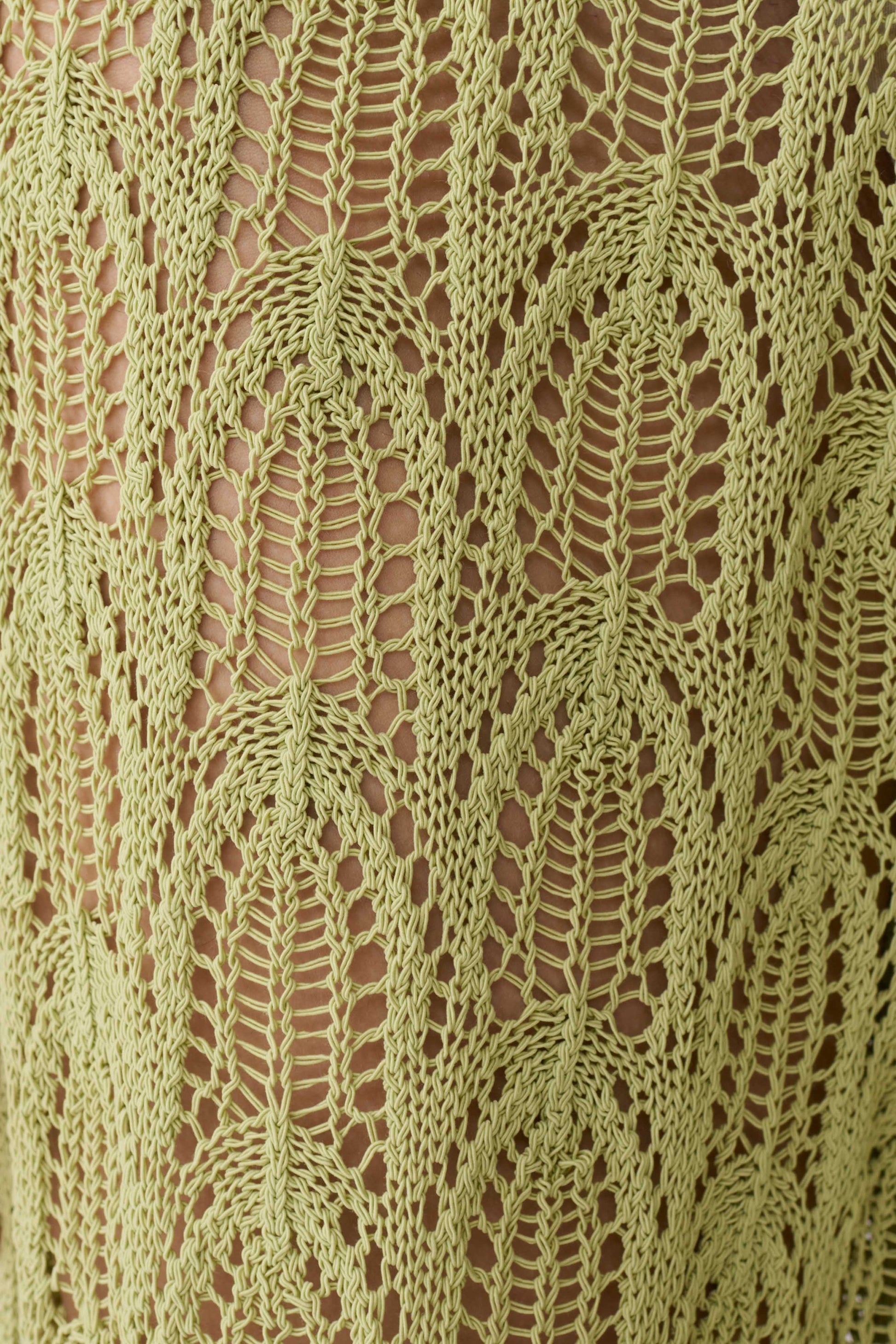 Glinda Crochet Pants - Light Olive #8