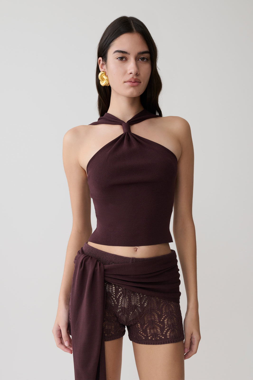 Glinda Crochet Pants - Chocolate & MESHKI US