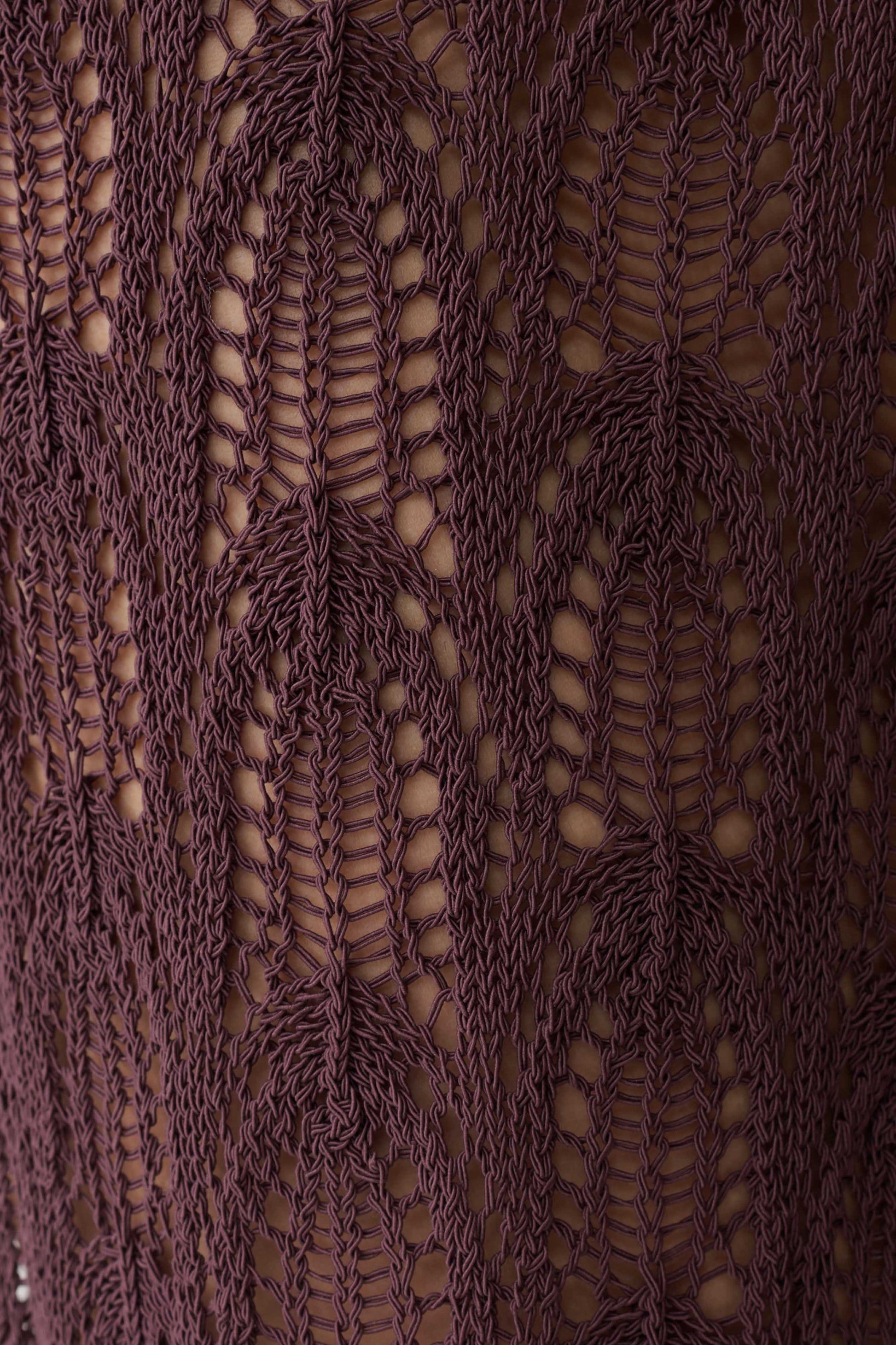 Glinda Crochet Pants - Chocolate #6