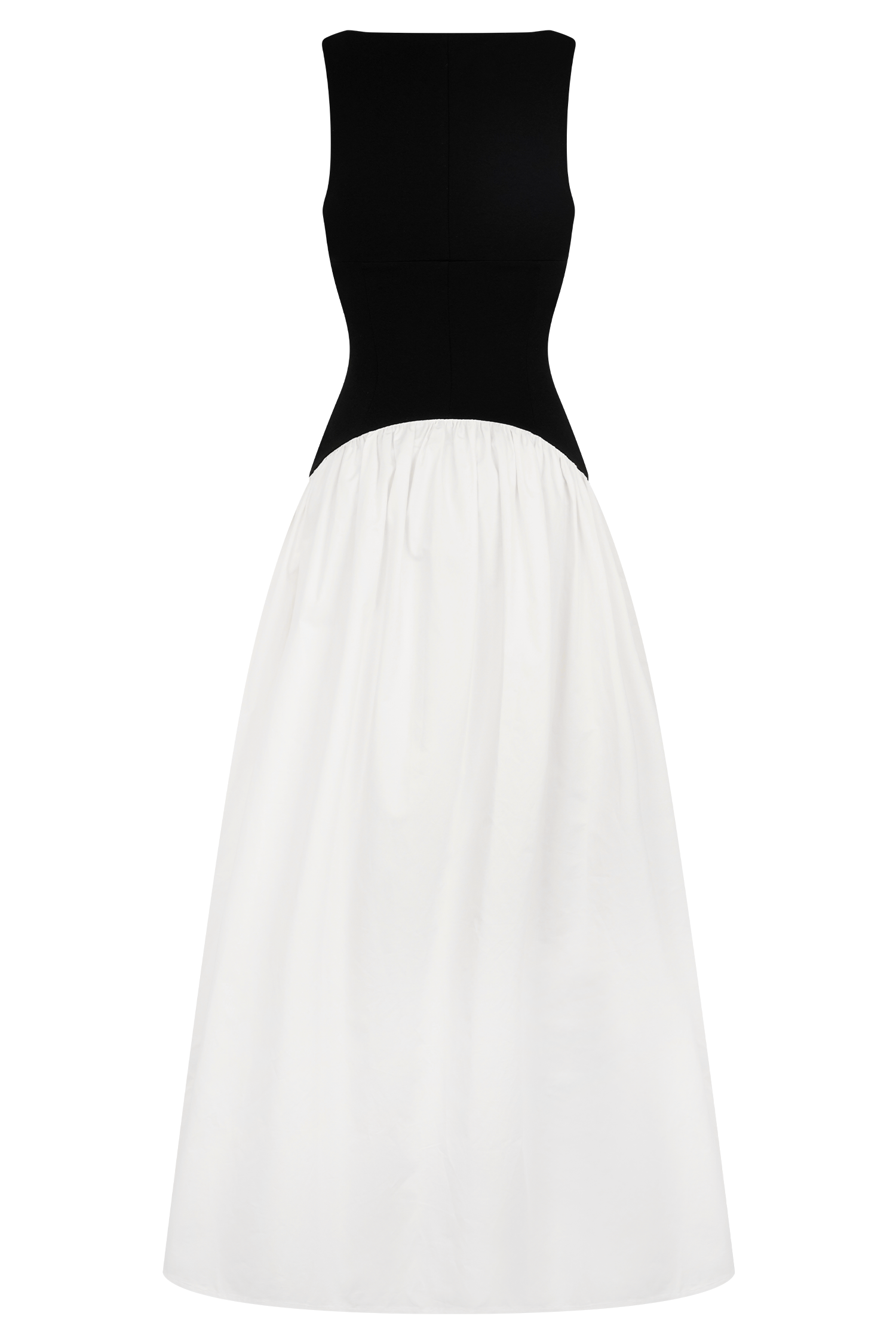 Acacia Contrast Sleeveless Maxi Dress - Black/White | MESHKI US Acacia Contrast Sleeveless Maxi Dress - Black/White | MESHKI US