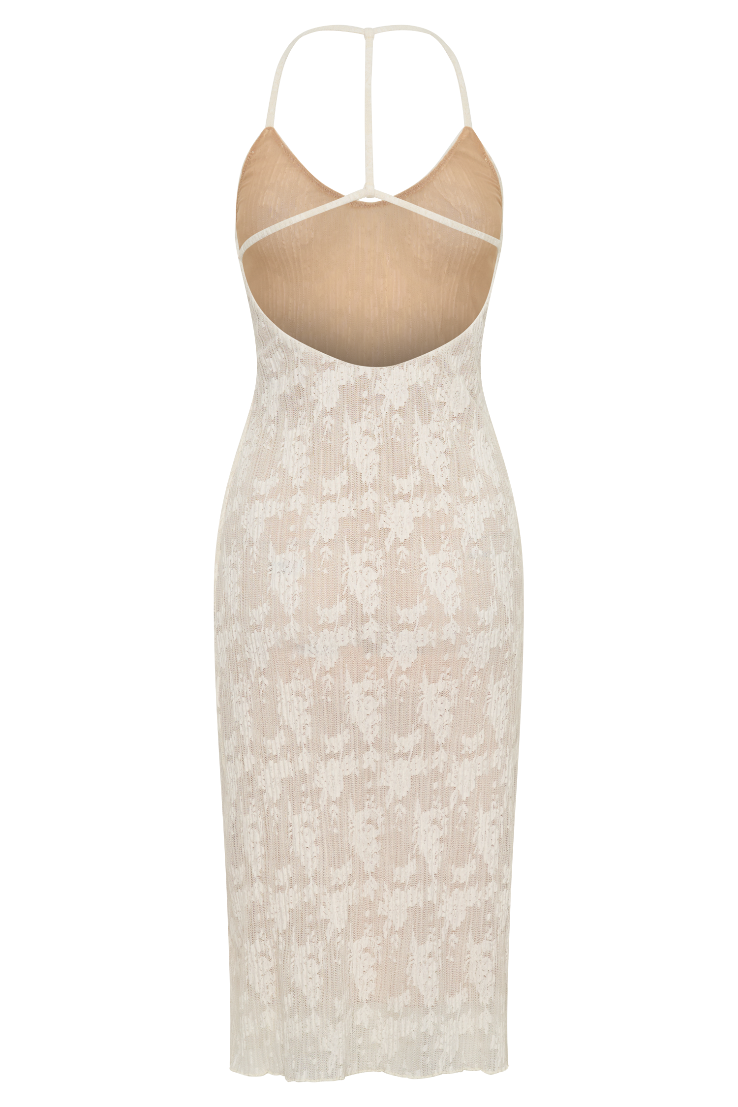 Ambrose Lace Midi Dress / Ivory | MESHKI