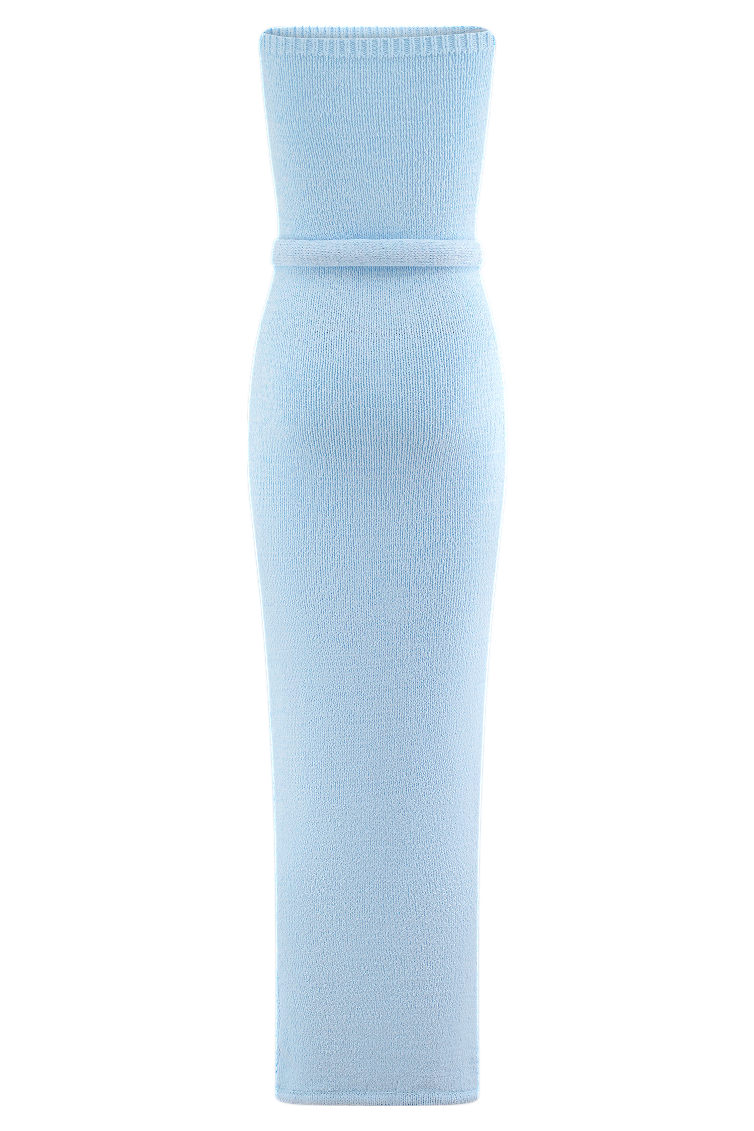 Andrea Strapless Knit Maxi Dress - Light Blue | MESHKI US Andrea Strapless Knit Maxi Dress - Light Blue | MESHKI US